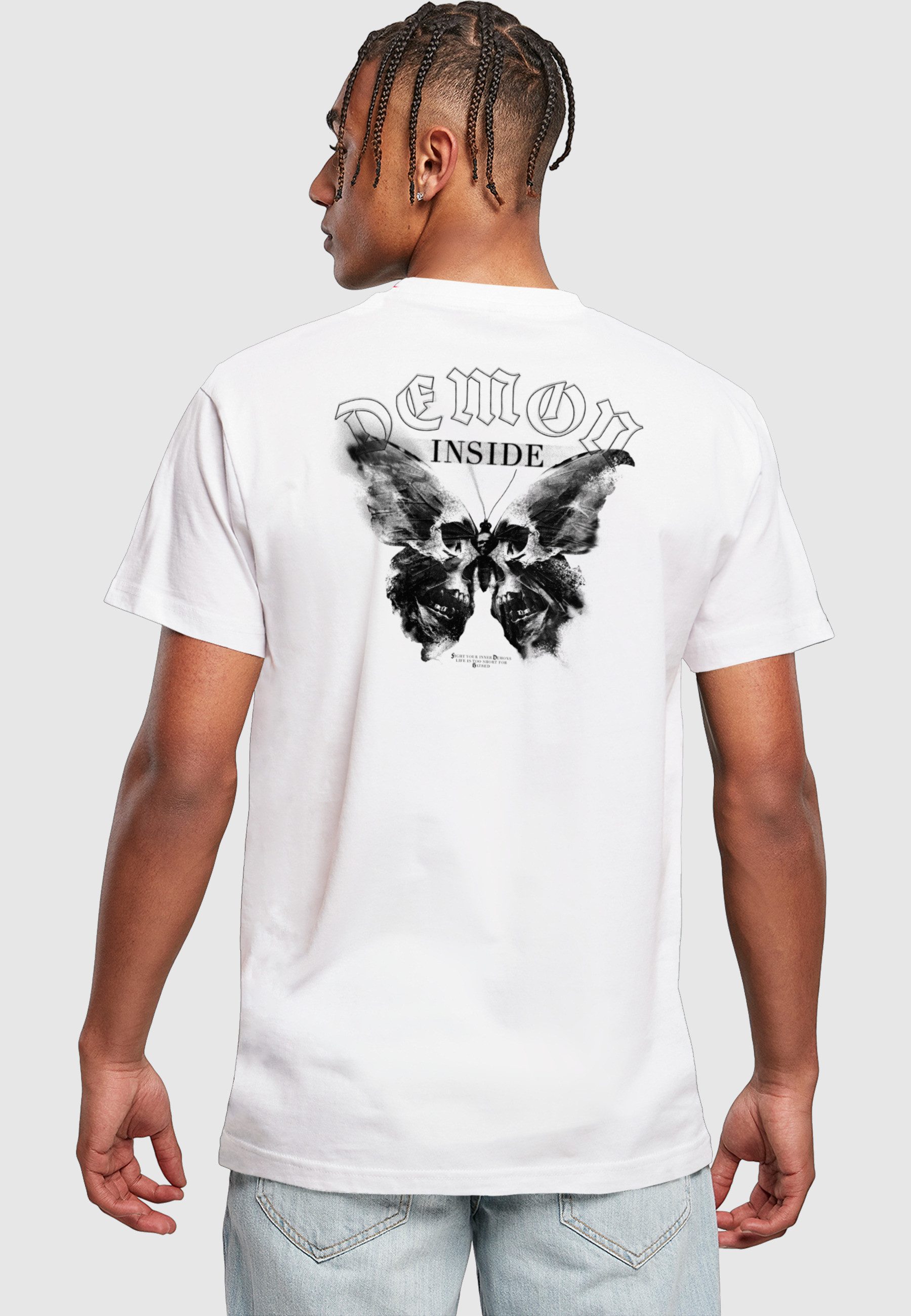 MisterTee T-Shirt MisterTee Skull Butterfly Tee (1-tlg)