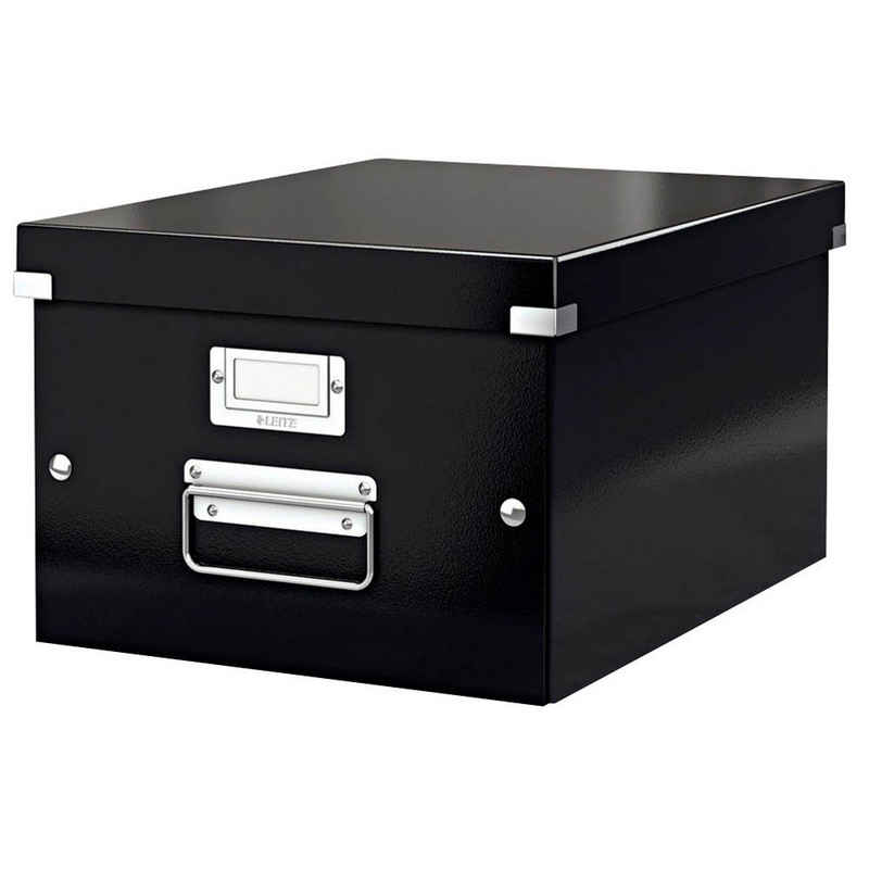 LEITZ Aufbewahrungsbox 1 Aufbewahrungsbox 28,1x20x37cm Click & Store WOW schwarz