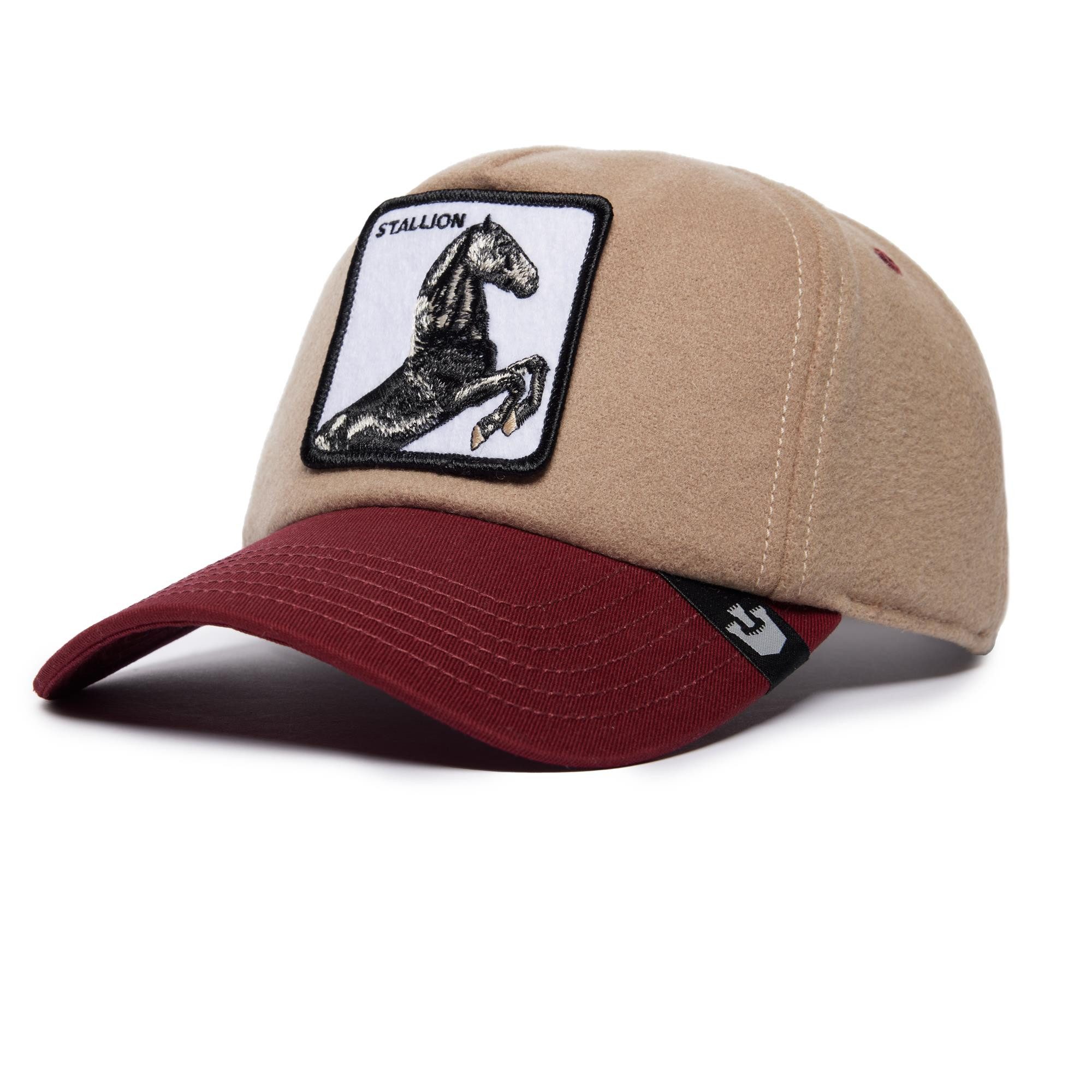 GOORIN Bros. Snapback Cap Goorin Bros. Free Rider - 5 Panel Flat Wildlife Snapback Cap Tan (Basecap, Snapback Cap)