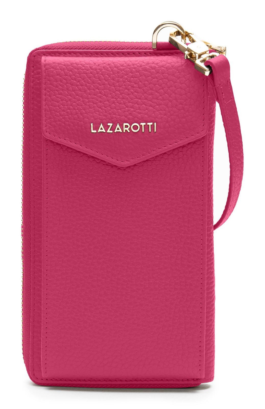 Lazarotti Geldbörse Zip Around Wallet With Phone Pocket, aus echtem Leder