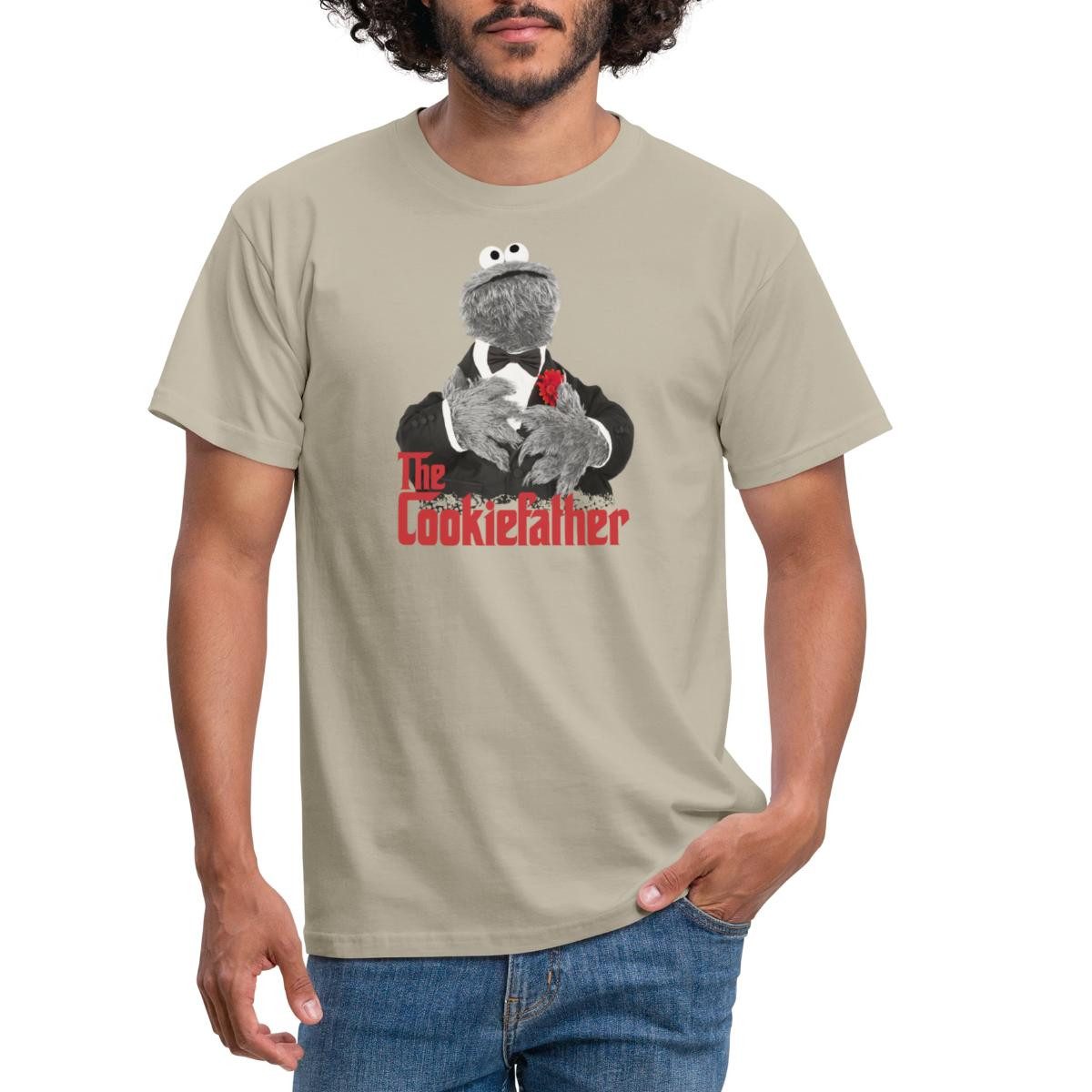Spreadshirt T-Shirt Sesamstraße Krümelmonster The Cookiefather günstig online kaufen