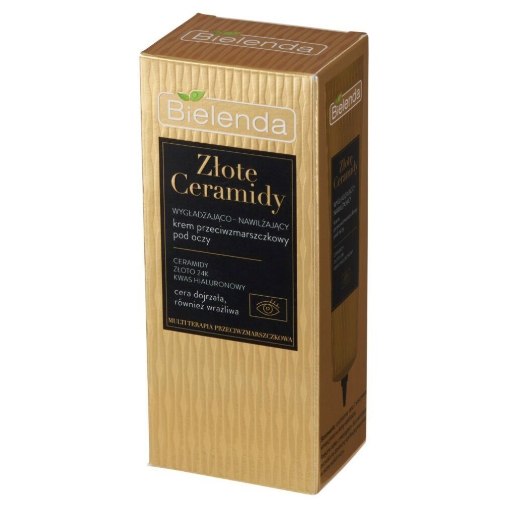 Bielenda Augencreme Golden Ceramides Glättende Anti-Falten Augencreme 15ml