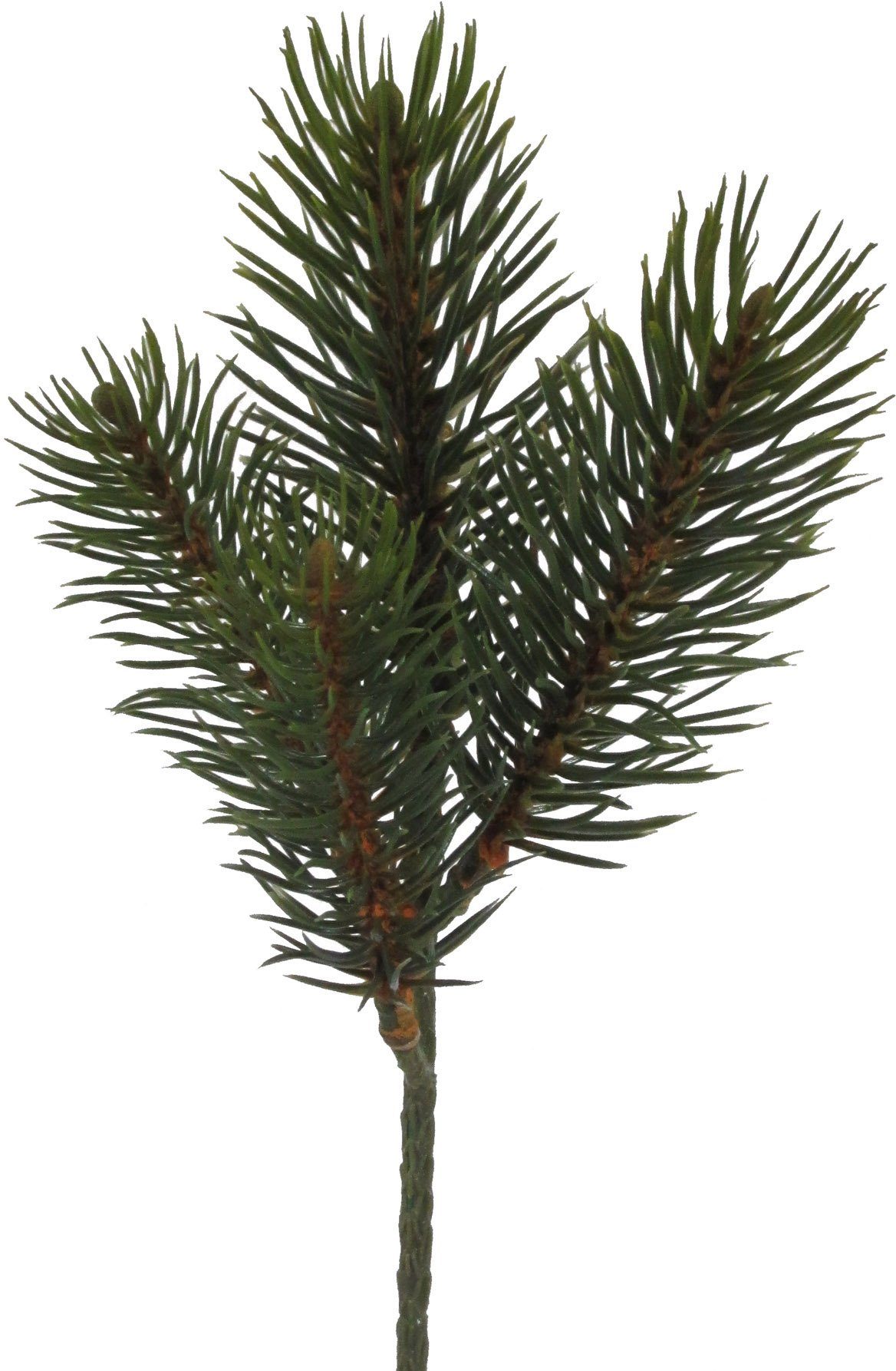 Winterliche Kunstpflanze Weihnachtsdeko Tanne, Creativ green, Höhe 24 cm, Zweig benadelt, 24 Stück im Set – Bild 2 von 3