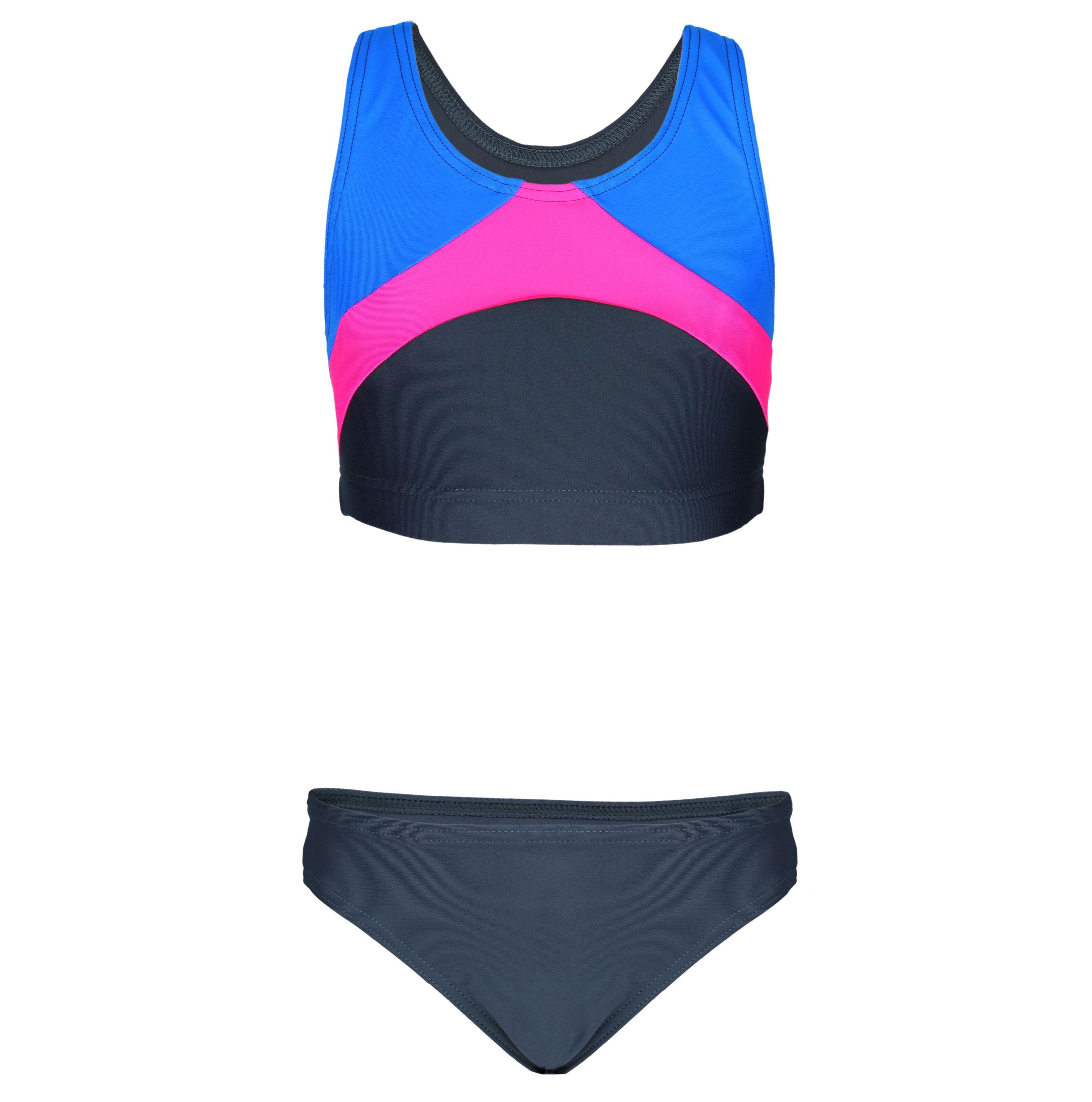 Bustier-Bikini Aquarti Mädchen Sport Bikini Racerback Bustier & Bikinislip