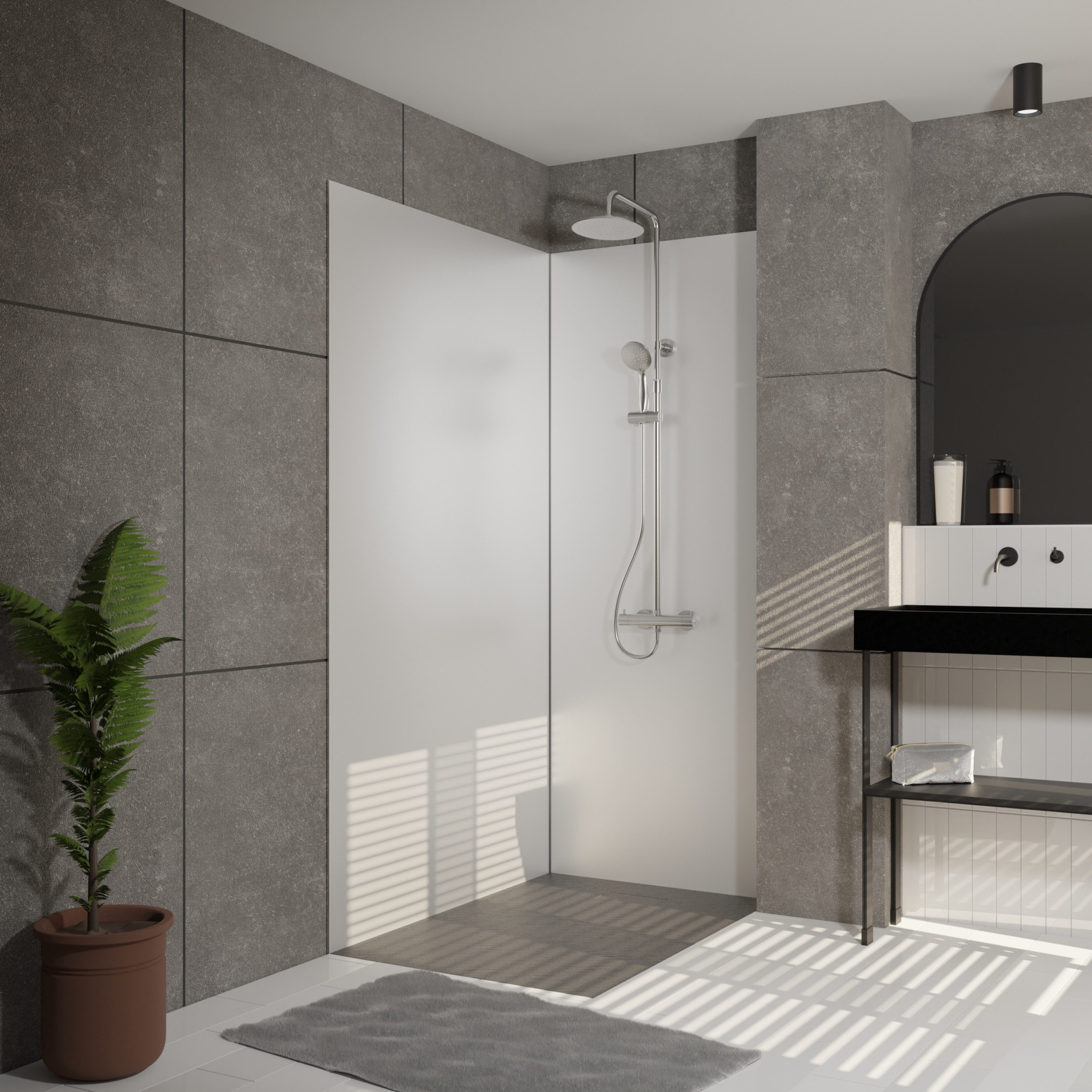 Marwell Duschrückwand Urbanox, (1-tlg), 1 Paneel: 90 x 210 cm günstig online kaufen