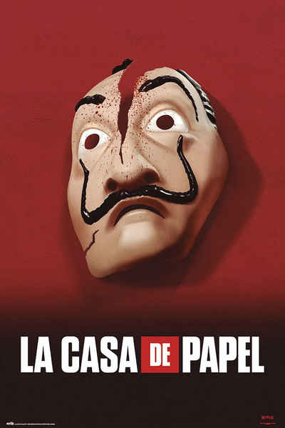 Grupo Erik Poster La Casa De Papel Poster Haus des Geldes Maske 61 x 91,5 cm