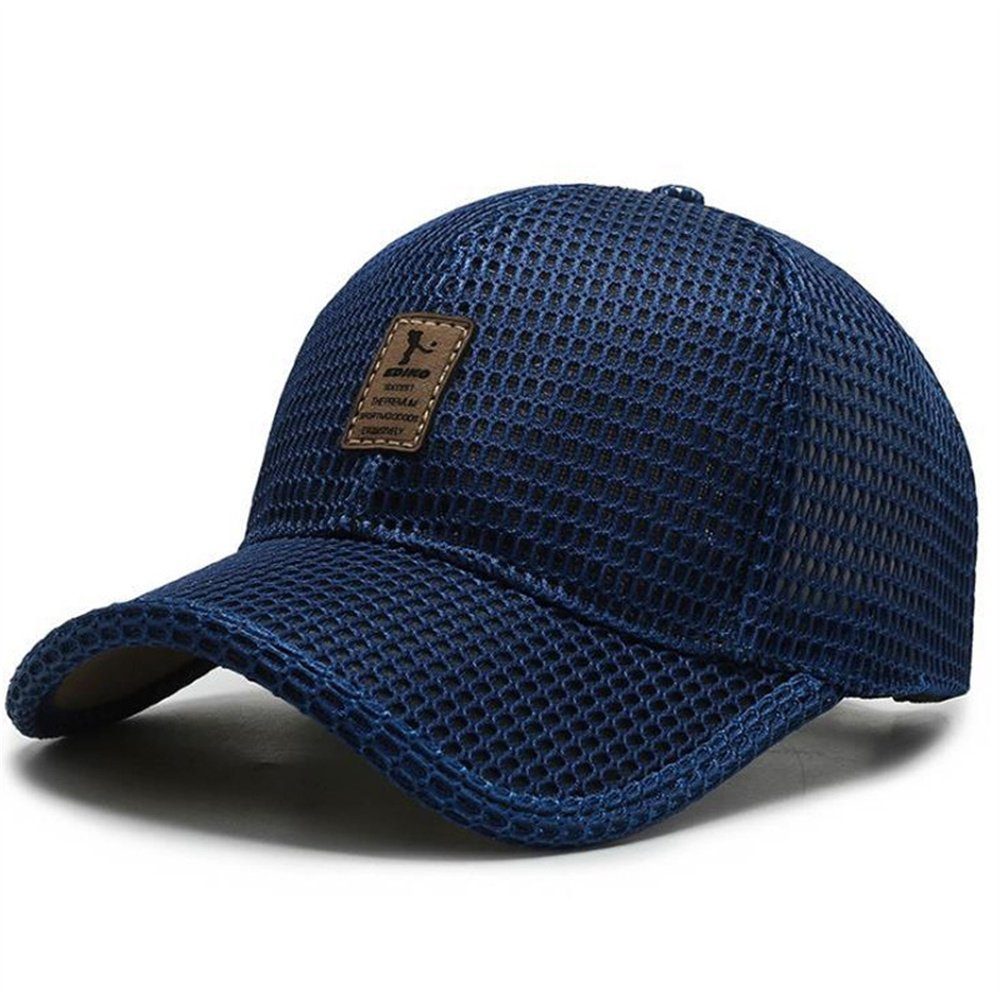 Dekorative Baseball Cap Baseballmütze für Männer und Frauen, modische Schirmmütze Blau