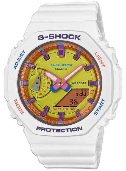 CASIO G-SHOCK Quarzuhr G-Shock Classic Ana-Digi Armbanduhr Weiß/Lila