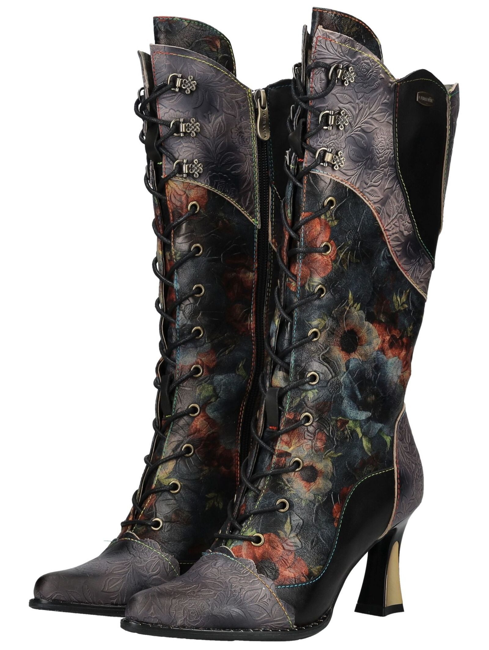 LAURA VITA LAURA VITA Stiefel Leder/Textil Schnürstiefel – Bild 4 von 5