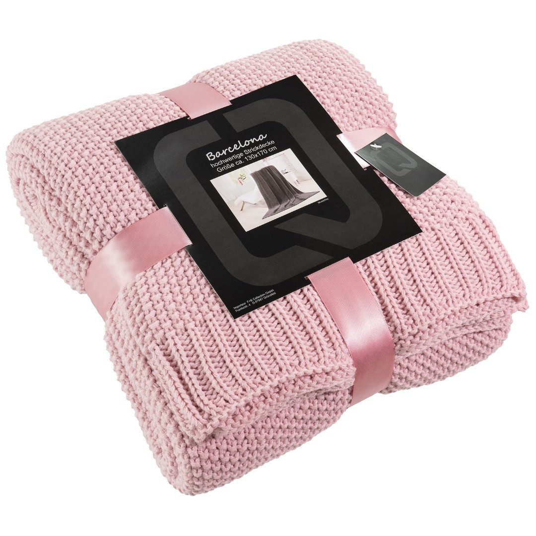 Wohndecke Barcelona, REALLaxx, weiche Strickdecke, 130 x 170 cm, kuschelige günstig online kaufen