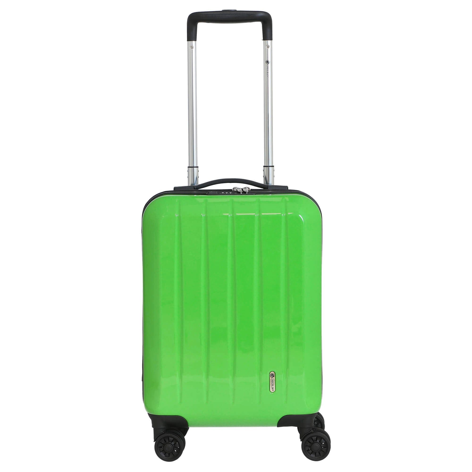 CHECK.IN® Handgepäck-Trolley London 2.0 - 4-Rollen-Trolley 50 cm (grün), 4 Rollen Rollen