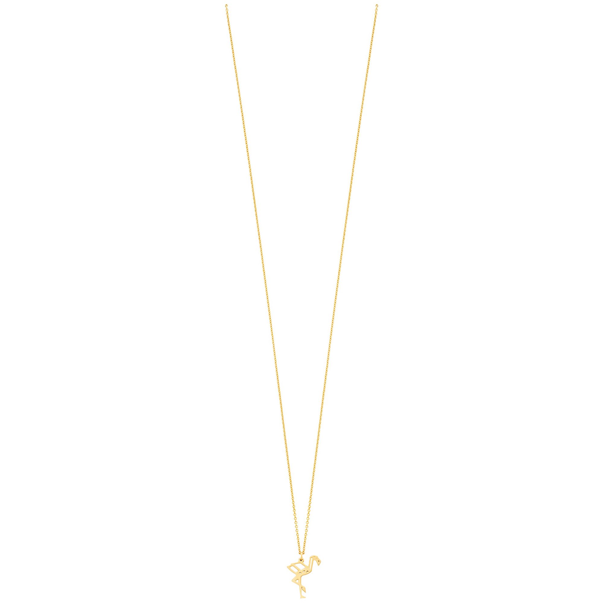 Julie Julsen Kette mit Anhänger 925/- Sterling Silber vergoldet Flamingo