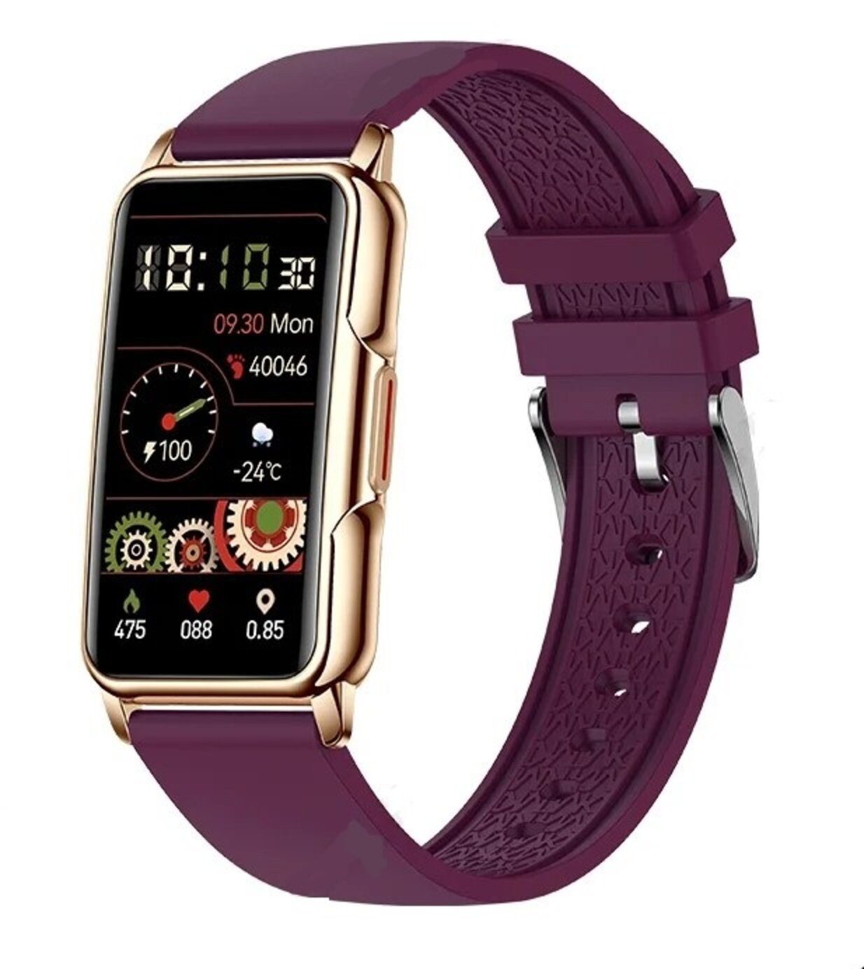 Nagham Ghazal Aswad Smartwatch 1,47 zoll Full Touch Herzfrequenz Sport Smart Armband Smartwatch