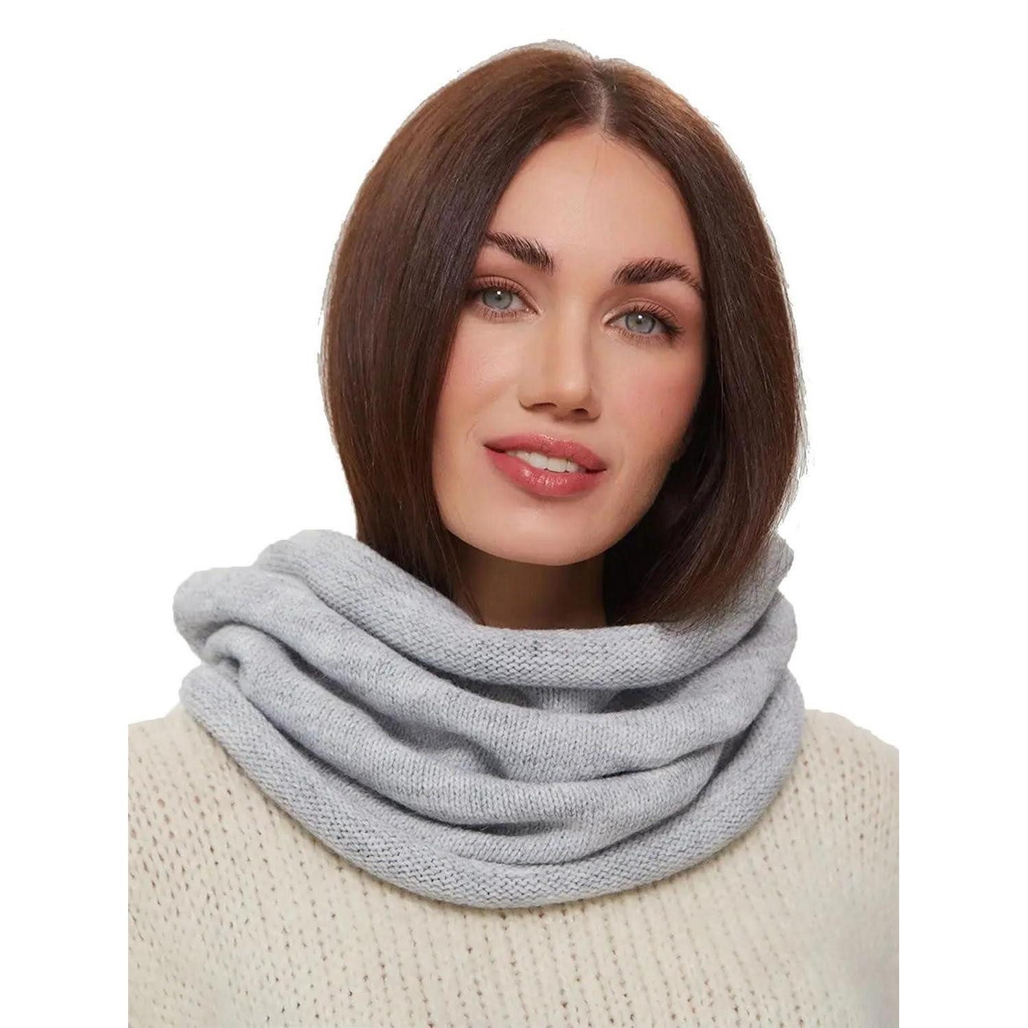 LuxusKollektion Loop Loop Schal Damen Herren Hellgrau