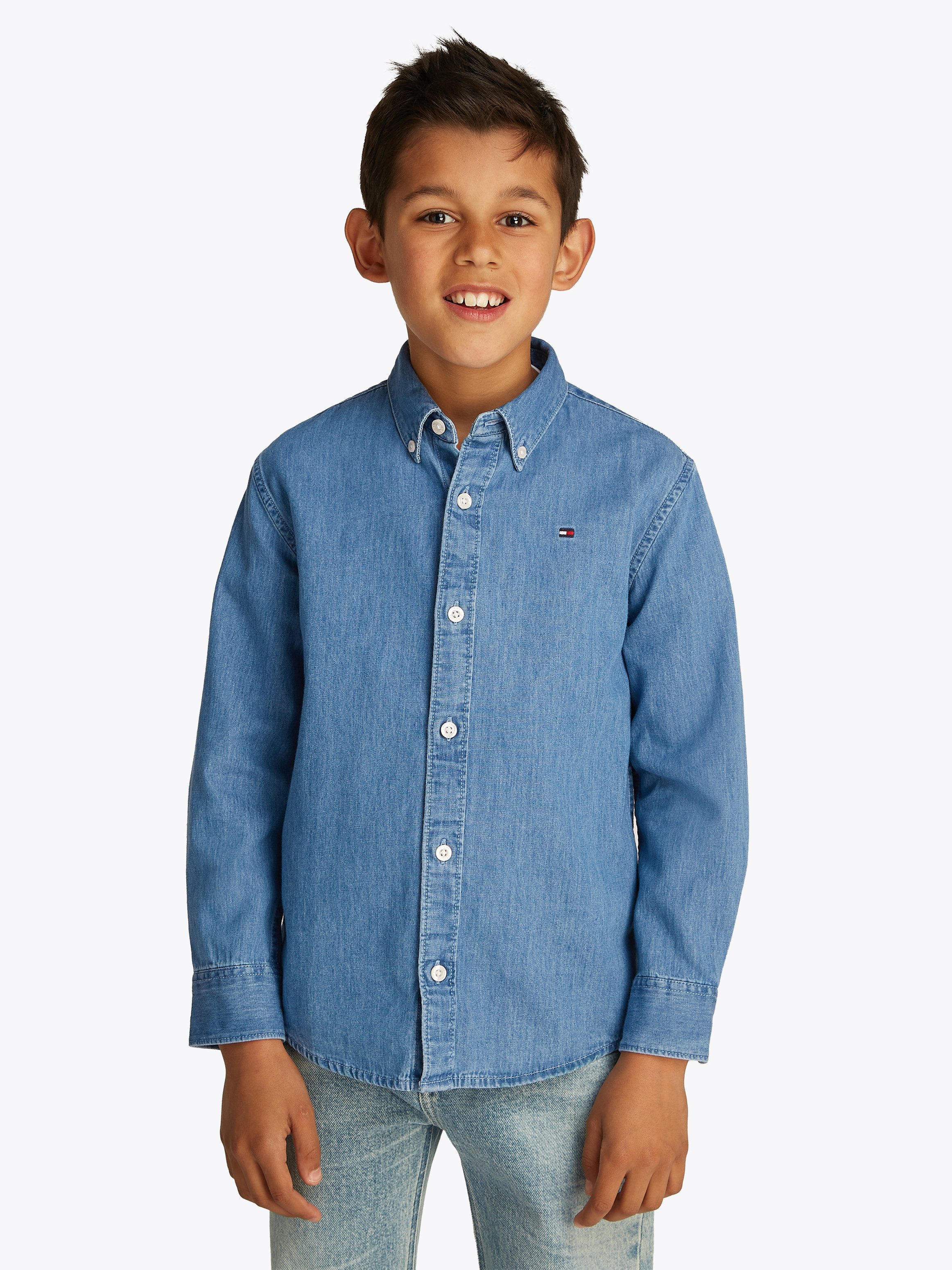 Tommy Hilfiger Langarmhemd DENIM CHAMBRAY SHIRT günstig online kaufen