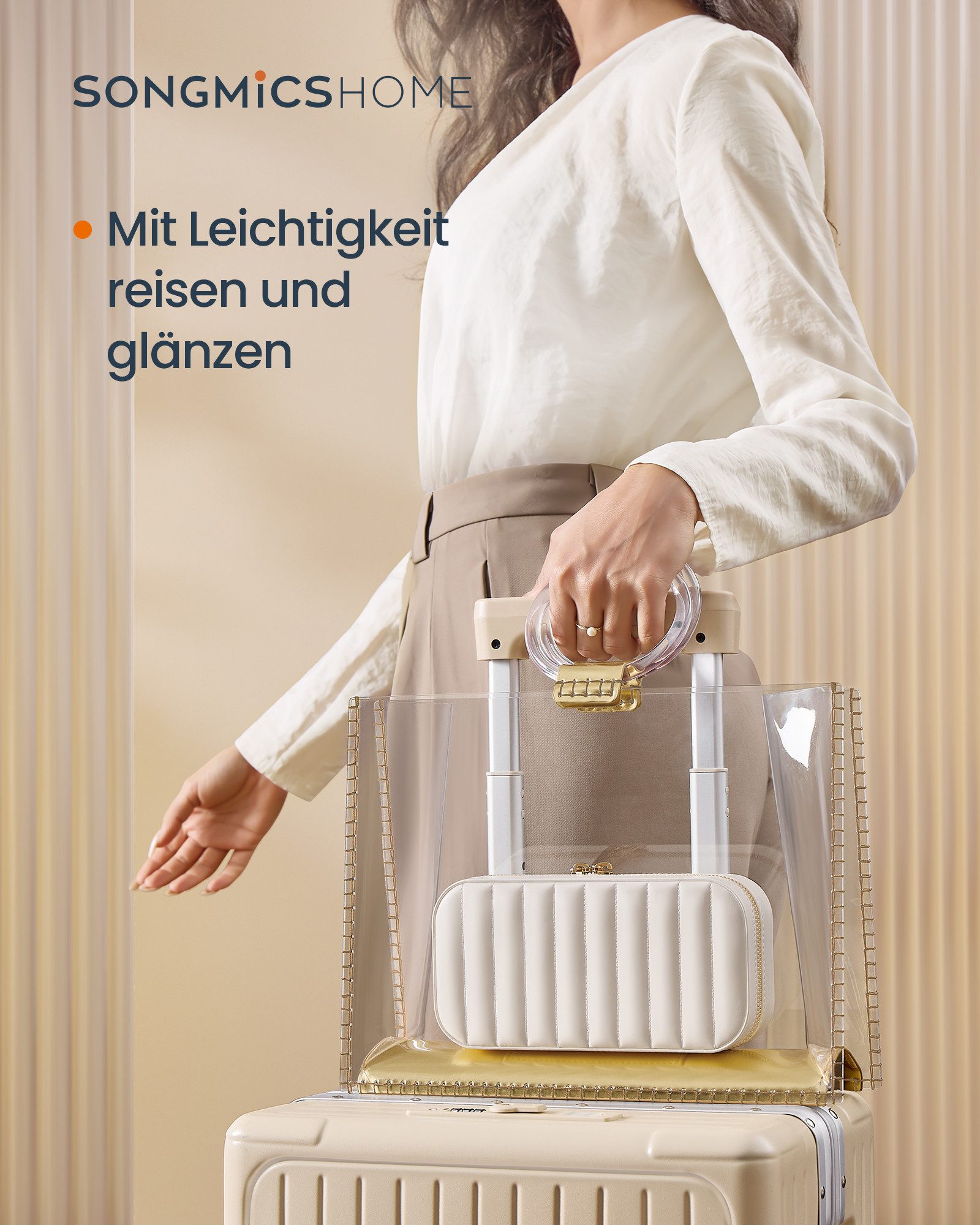 SONGMICS HOME Schmuckkasten, SONGMICS HOME ANAH Kollektion Reise-Schmuckkäs günstig online kaufen