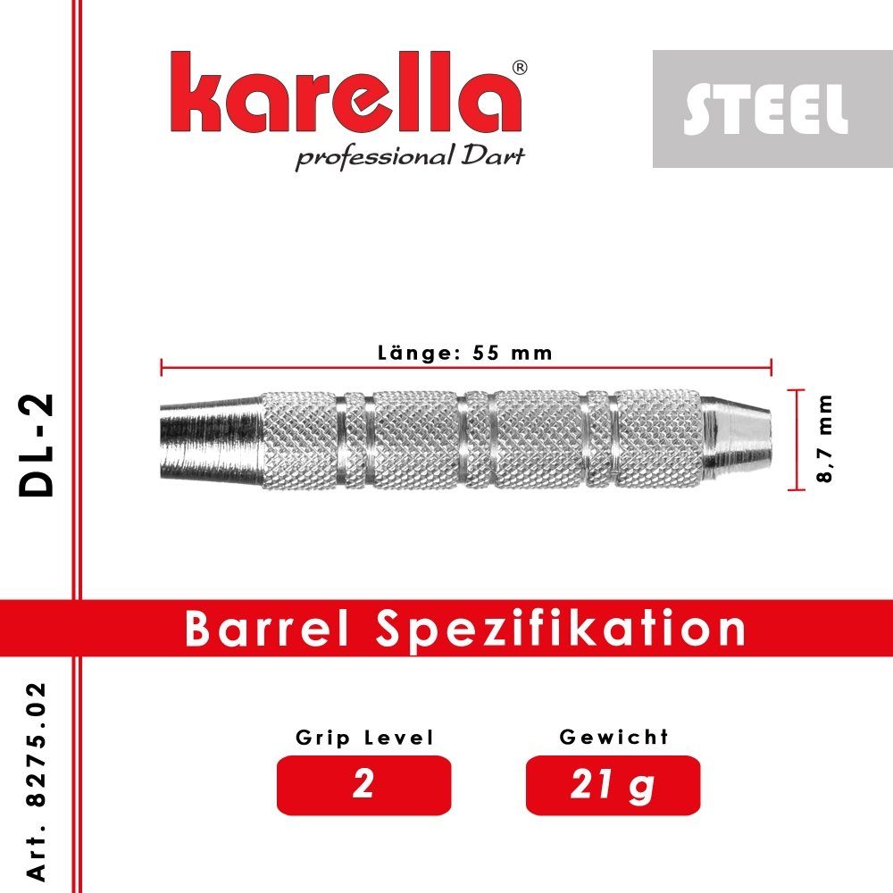 Karella Dartpfeil Steelbarrel DL-2 Deluxe