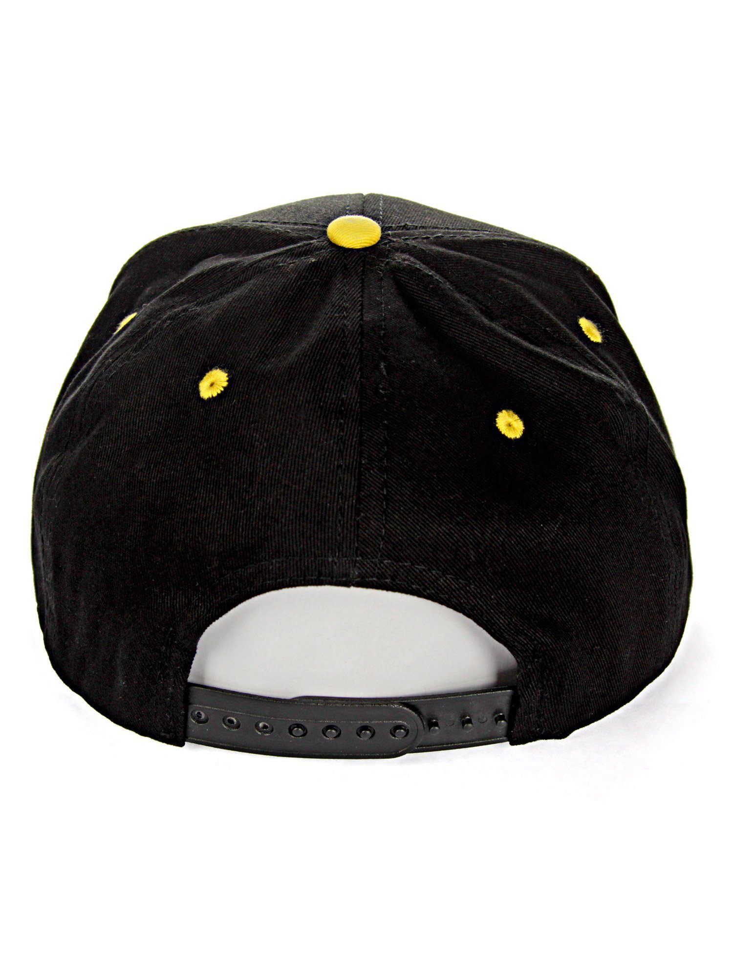 schwarz-gelb Baseball Lancaster Schirm kontrastfarbigem Cap mit RedBridge