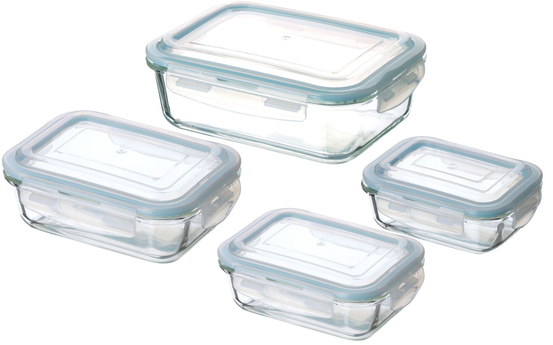 Frischhaltedose Frischhaltedose Set aus Glas Hermetic - 4teilig