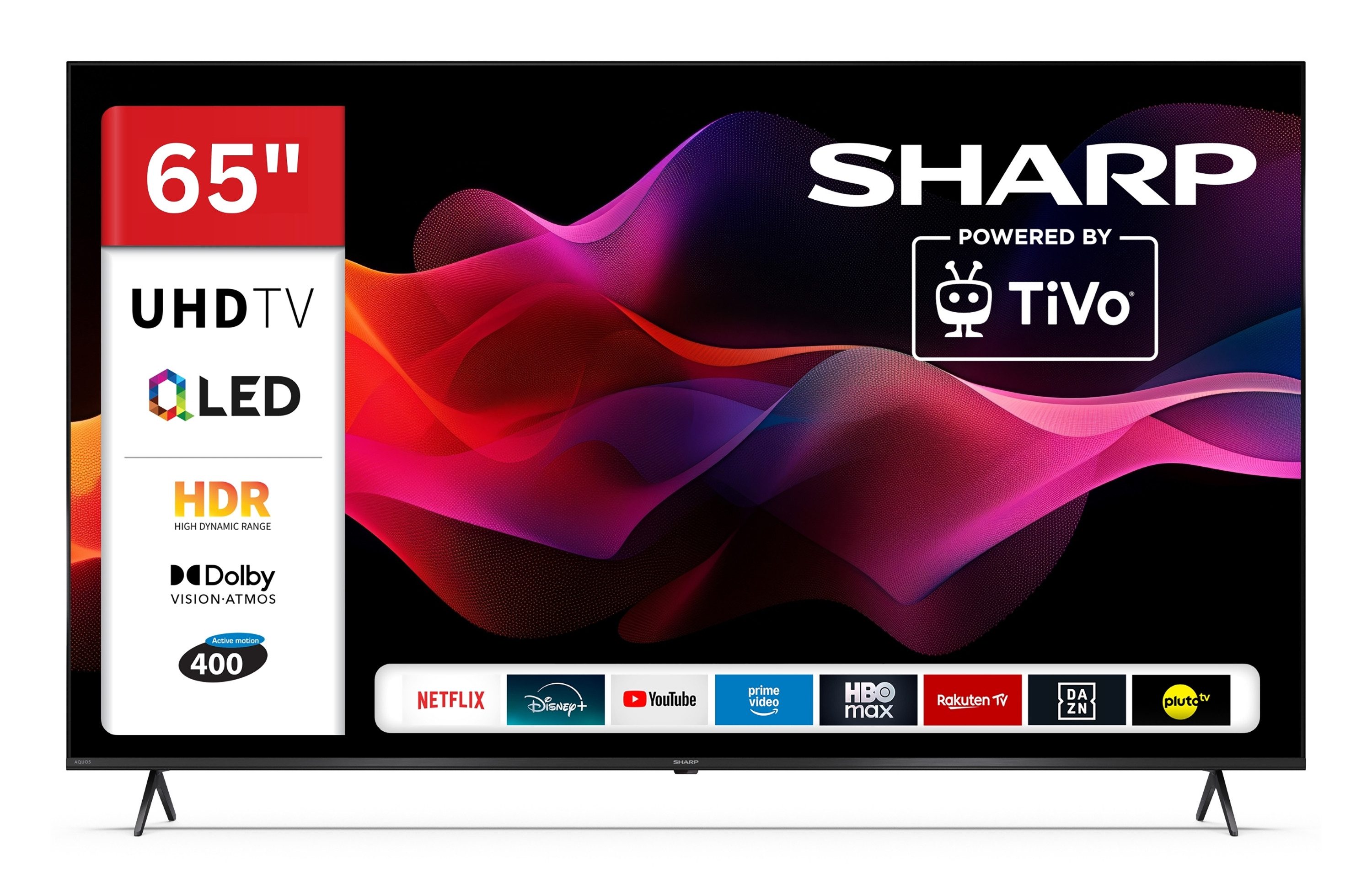 Sharp 65HM5745E QLED-Fernseher (164 cm/65 Zoll, 4K Ultra HD, Smart TV powered by TiVo, Smart TV powered by TiVo, HDR Dolby Vision & Atmos, Triple-Tuner)