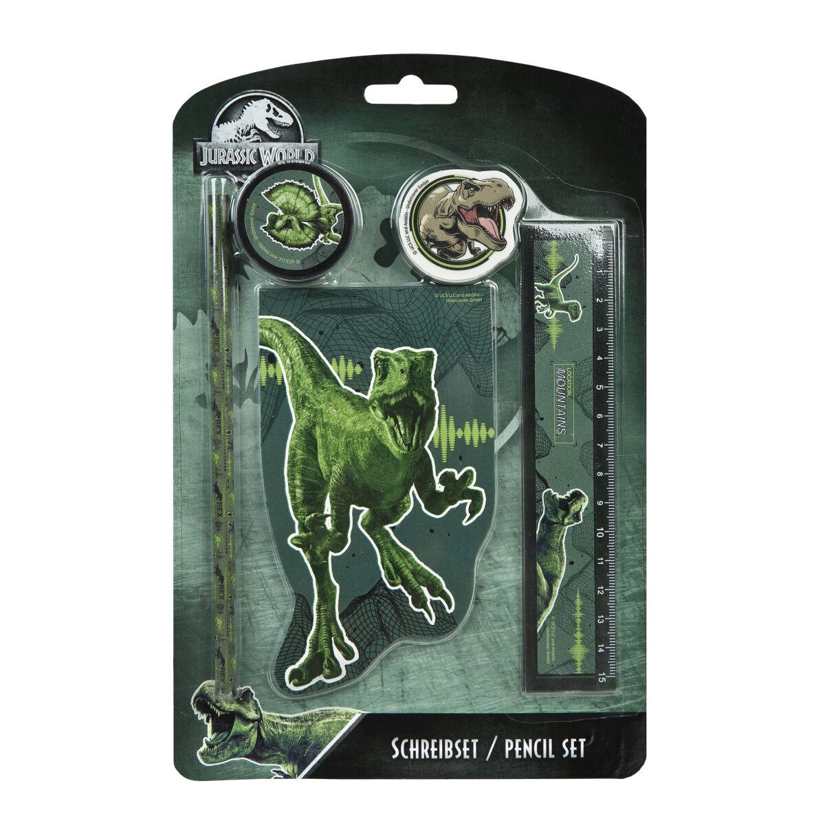 Jurassic World Kreativset Jurassic World Schreibset 5-teiliges Set für kreative Kinder