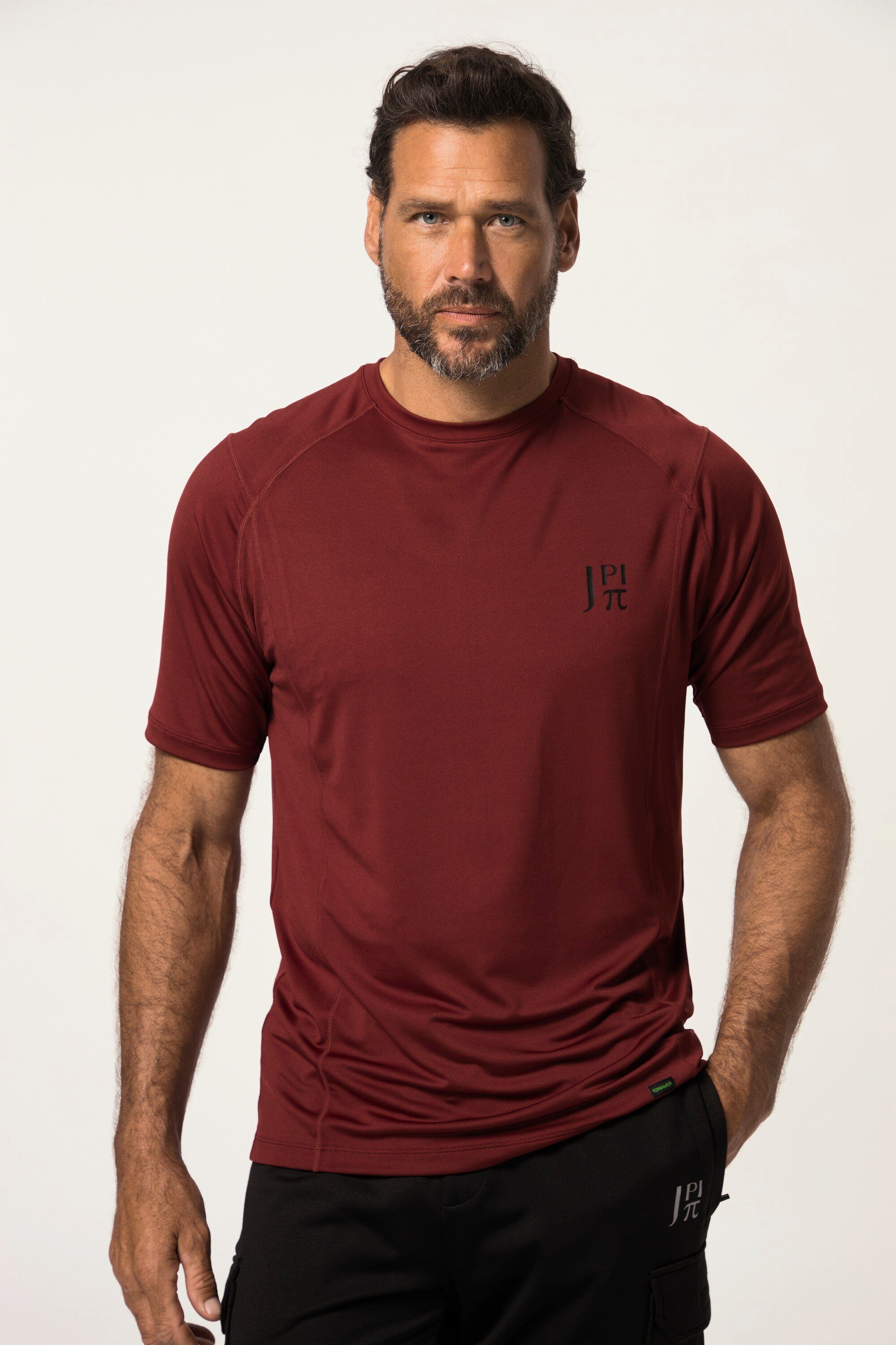 T-Shirt JP1880 Halbarm Fitness rost Funktions-Shirt FLEXNAMIC®