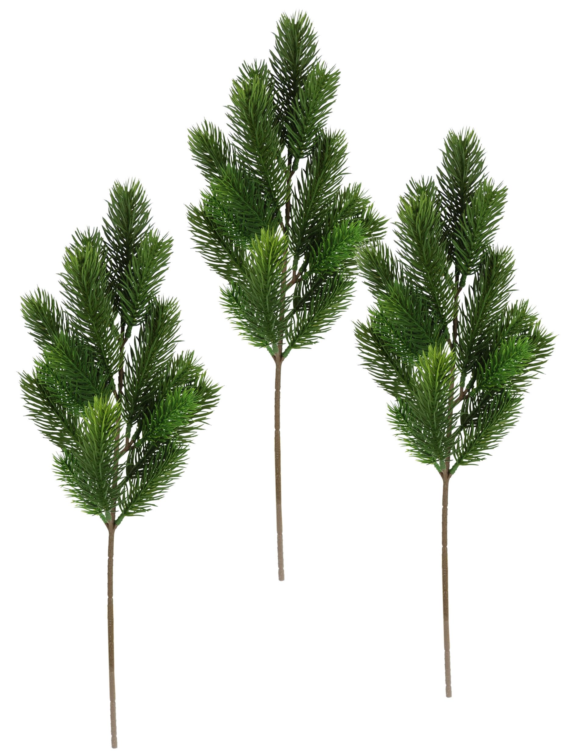 Kunstzweig Tannenzweige, I.GE.A., Höhe 48 cm, 3er Set Künstlicher Tannenbund Adv