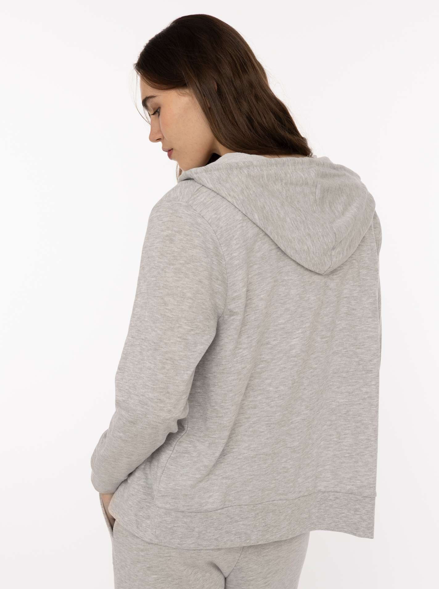 Zwillingsherz Kapuzensweatjacke "Feel Good Club" Kapuze, zum Binden, Taschen, kleine Stickerei vorne