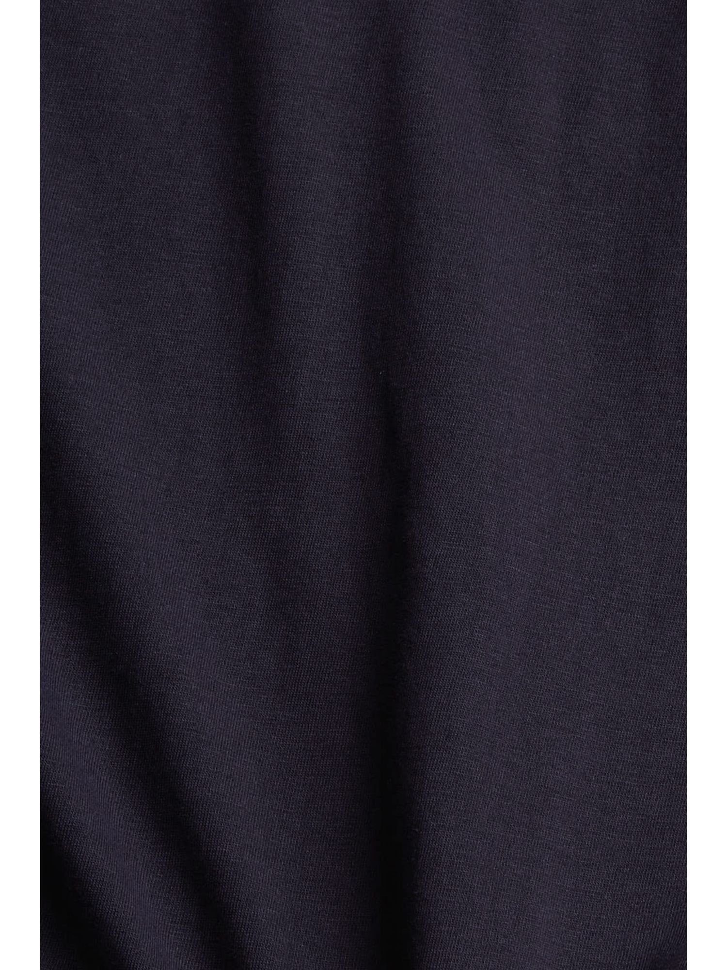 T-Shirt NAVY (1-tlg) mit Jersey-Shirt Logo-Print Esprit