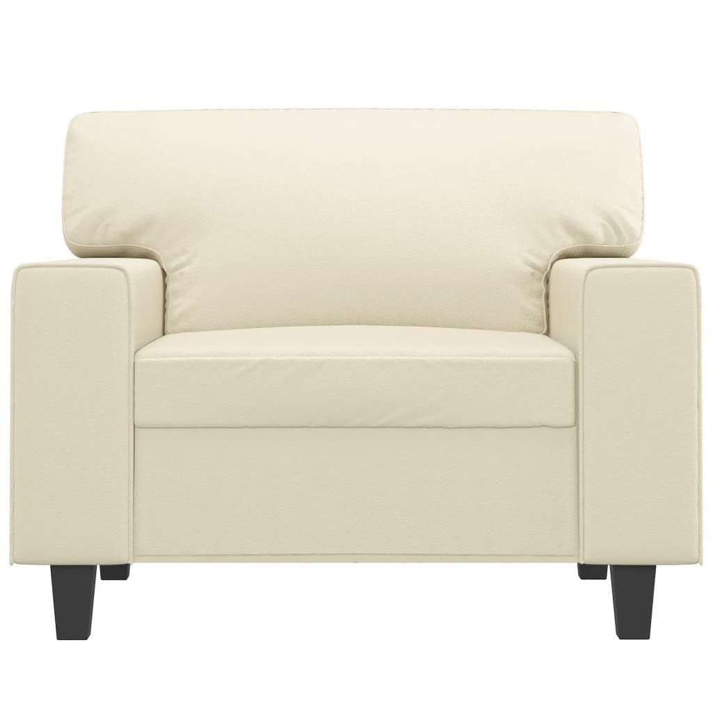 vidaXL Sofa Sessel Creme 60 cm Kunstleder günstig online kaufen