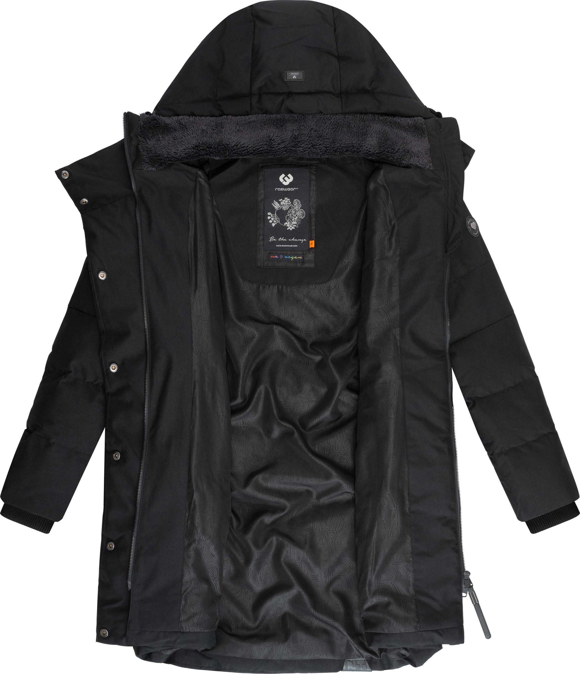 Ragwear Wintermantel Pavla stylischer Winterparka mit Teddyfutter und Kapuze – Bild 4 von 5
