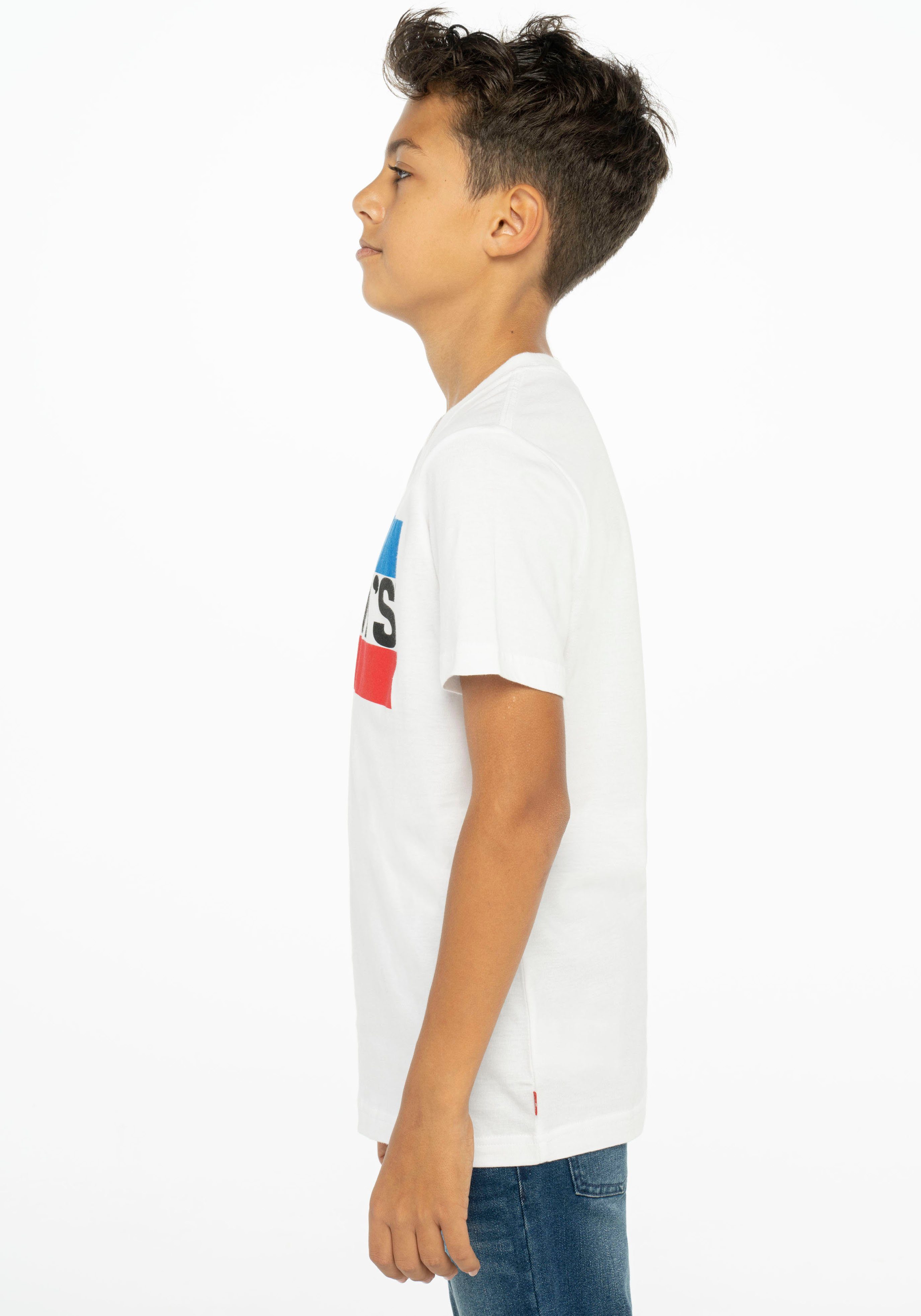 white TEE for Kids T-Shirt LOGO BOYS Levi's® SPORTSWEAR