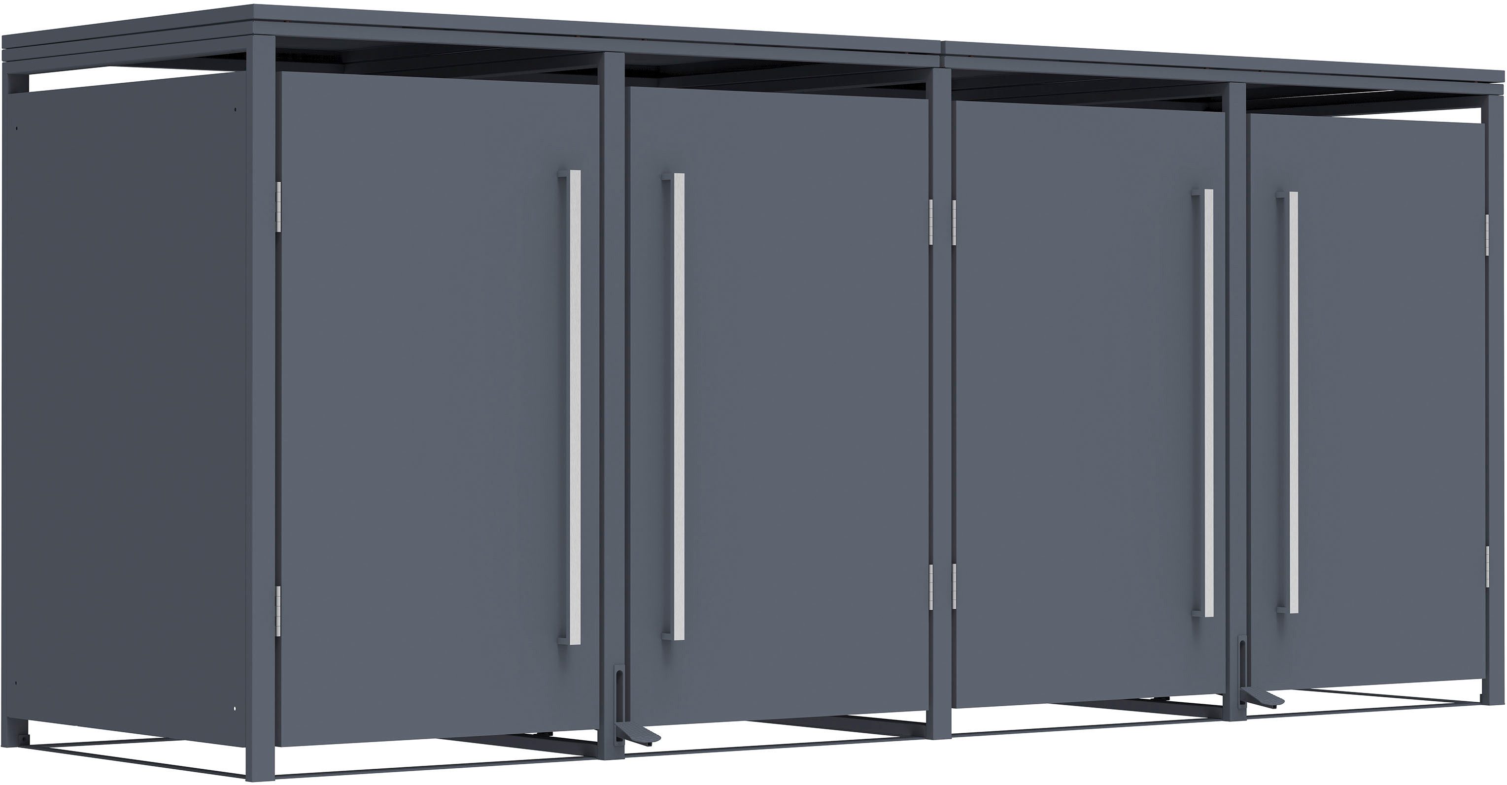 WESTMANN Mülltonnenbox Pedura 4, BxTxH: 265x80x116 cm, für 4x240 L Mülltonnen