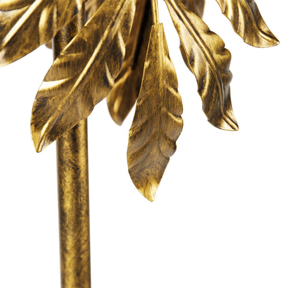 Qazqa Stehlampe Linden, ohne Leuchtmittel, E27, Gold/Messing, Klassisch / A günstig online kaufen