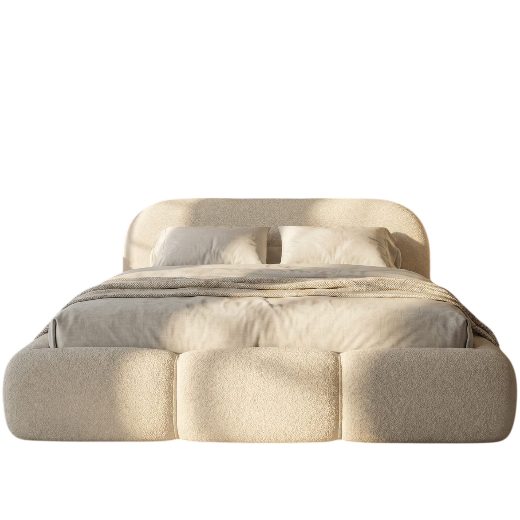 thematys Polsterbett mit Bettkasten, CLOUD 140x200 160x200 180x200 200x200cm (Kopfteil im Oversize-Look und Stauraum – weich, modern und pflegeleicht) – Bild 5 von 5