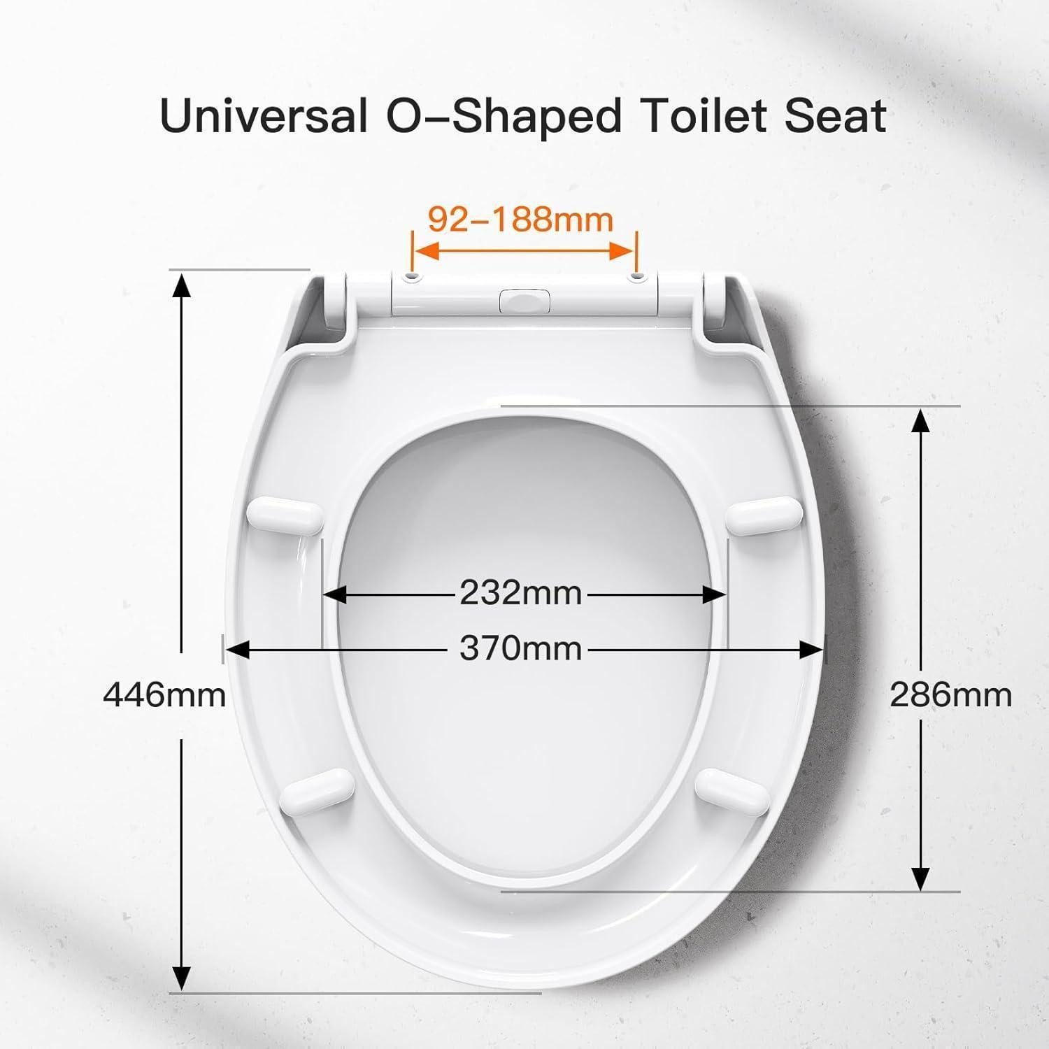 LuxusKollektion WC-Sitz Toilettendeckel WC Sitz mit Absenkautomatik Quick-Release Funktion – Bild 2 von 5
