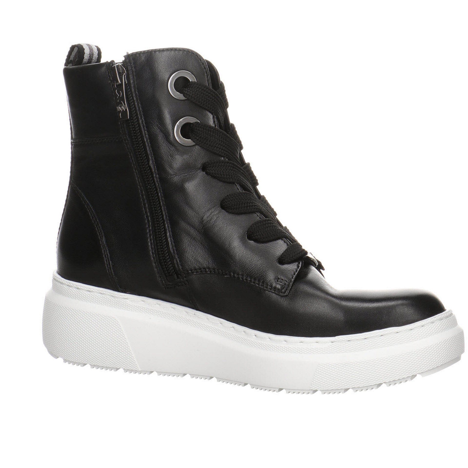 Lausanne-Highsoft Schnürstiefelette Stiefeletten dunkel Textil Schuhe schwarz Ara Damen