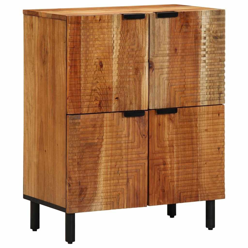 vidaXL Media-Regal Sideboard mit Regal Braun 60 x 33 x 75 cm Massivholz, 1- günstig online kaufen