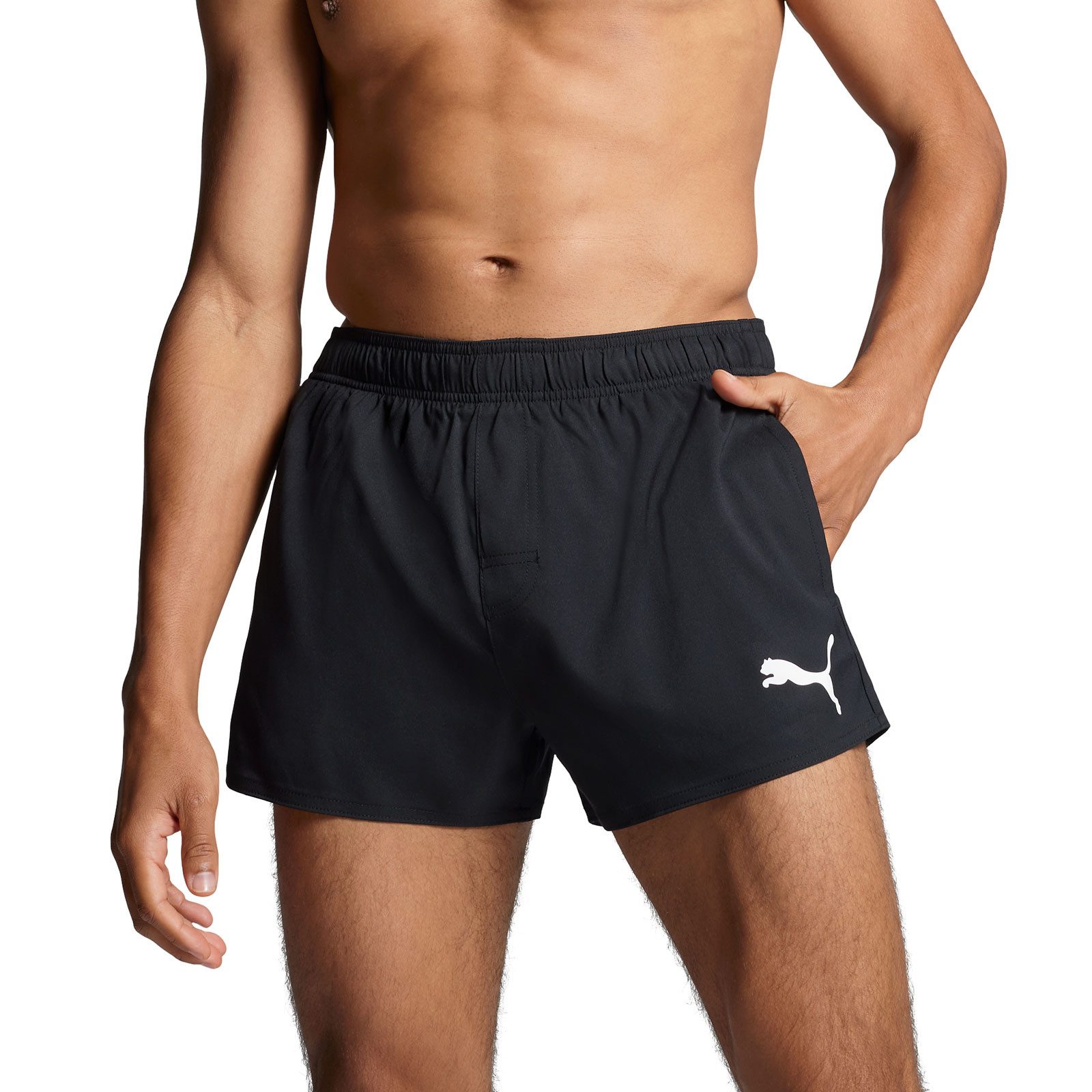 PUMA Badeshorts Short Shorts mit innenliegendem Zugband