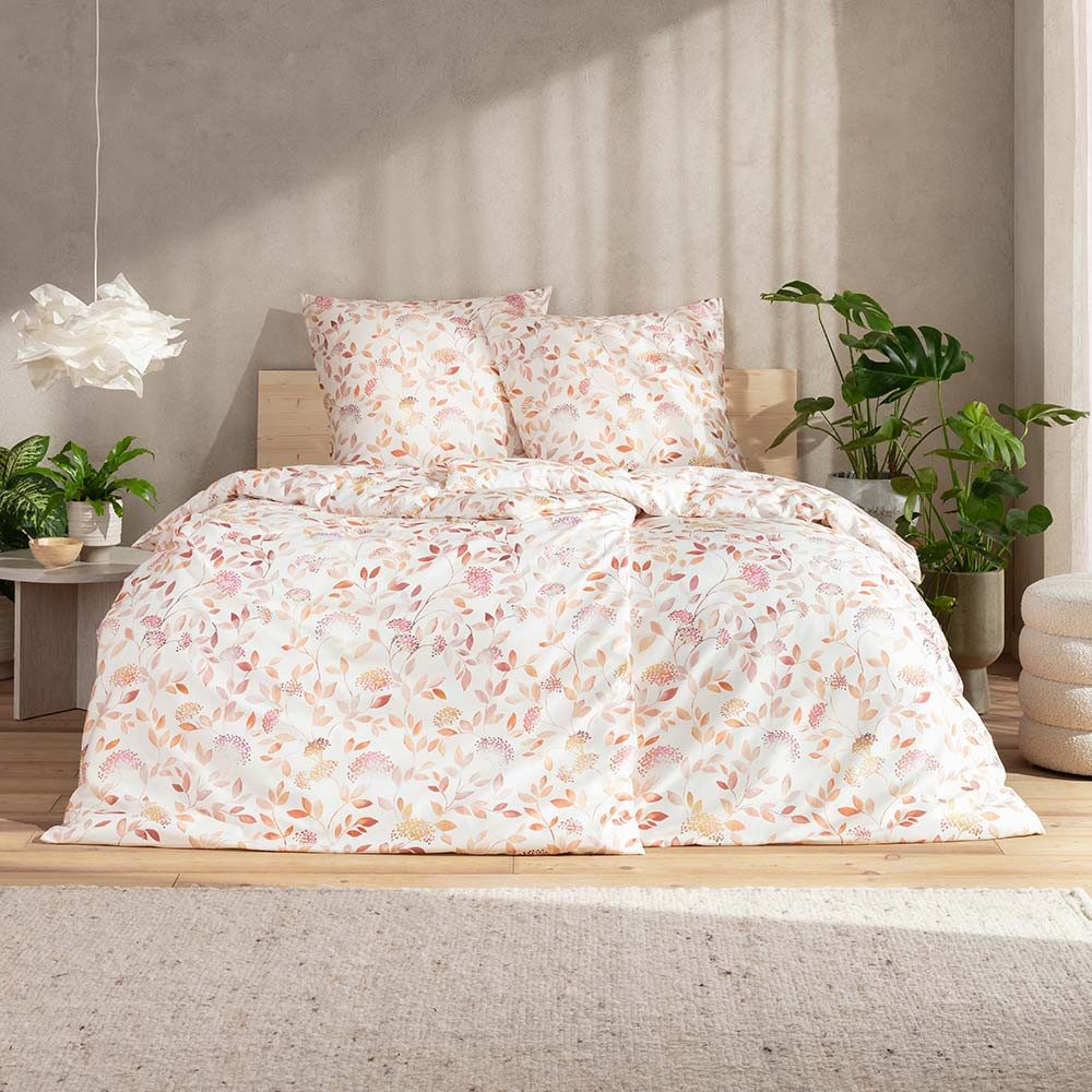 Estella Bettwäsche Beatriz, Satin (Bio-Baumwolle), 2 teilig, Gefertigt aus 100% Baumwolle.