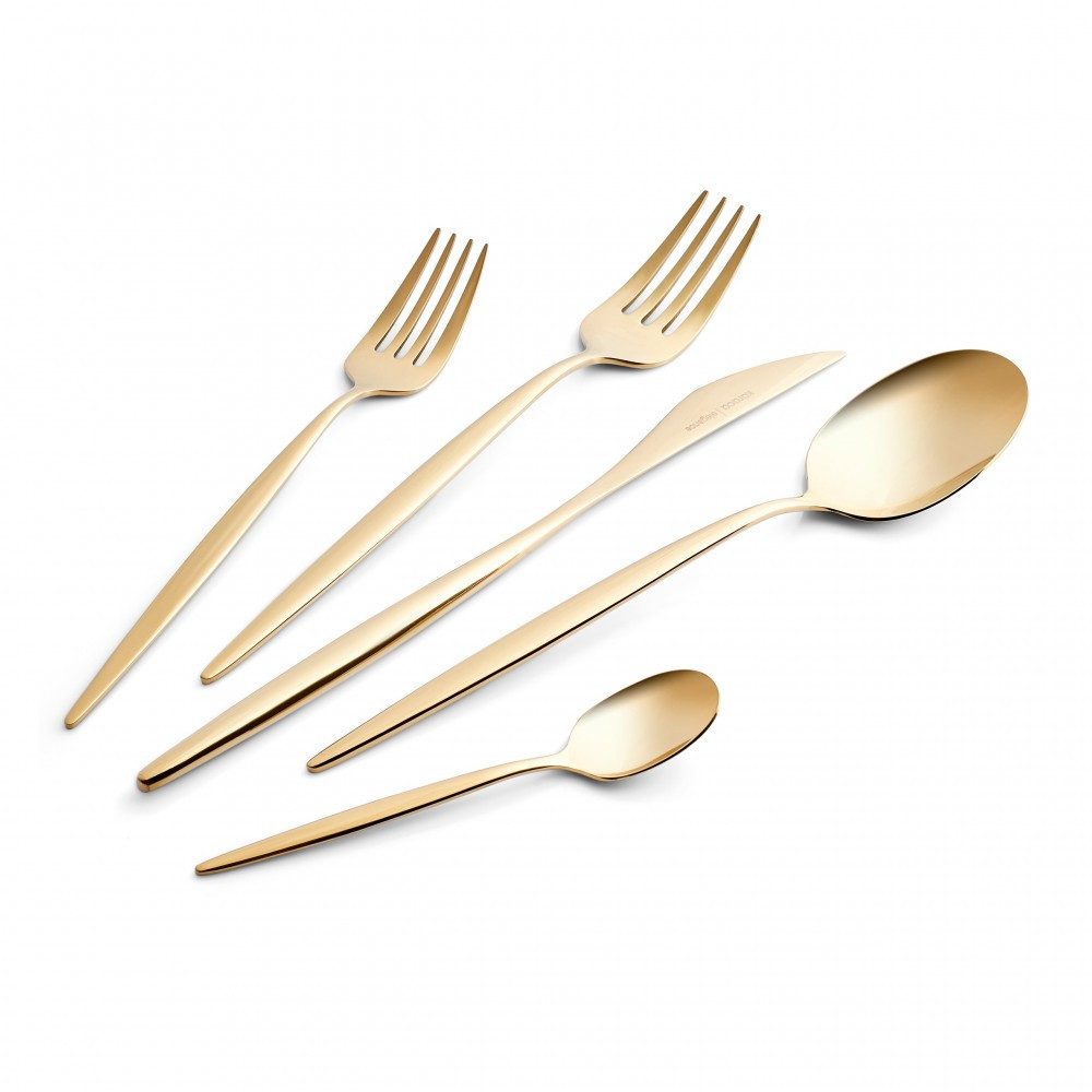 Karaca Besteck-Set Karaca Lızbon Gold 6-Personen 30-teiliges Besteckset