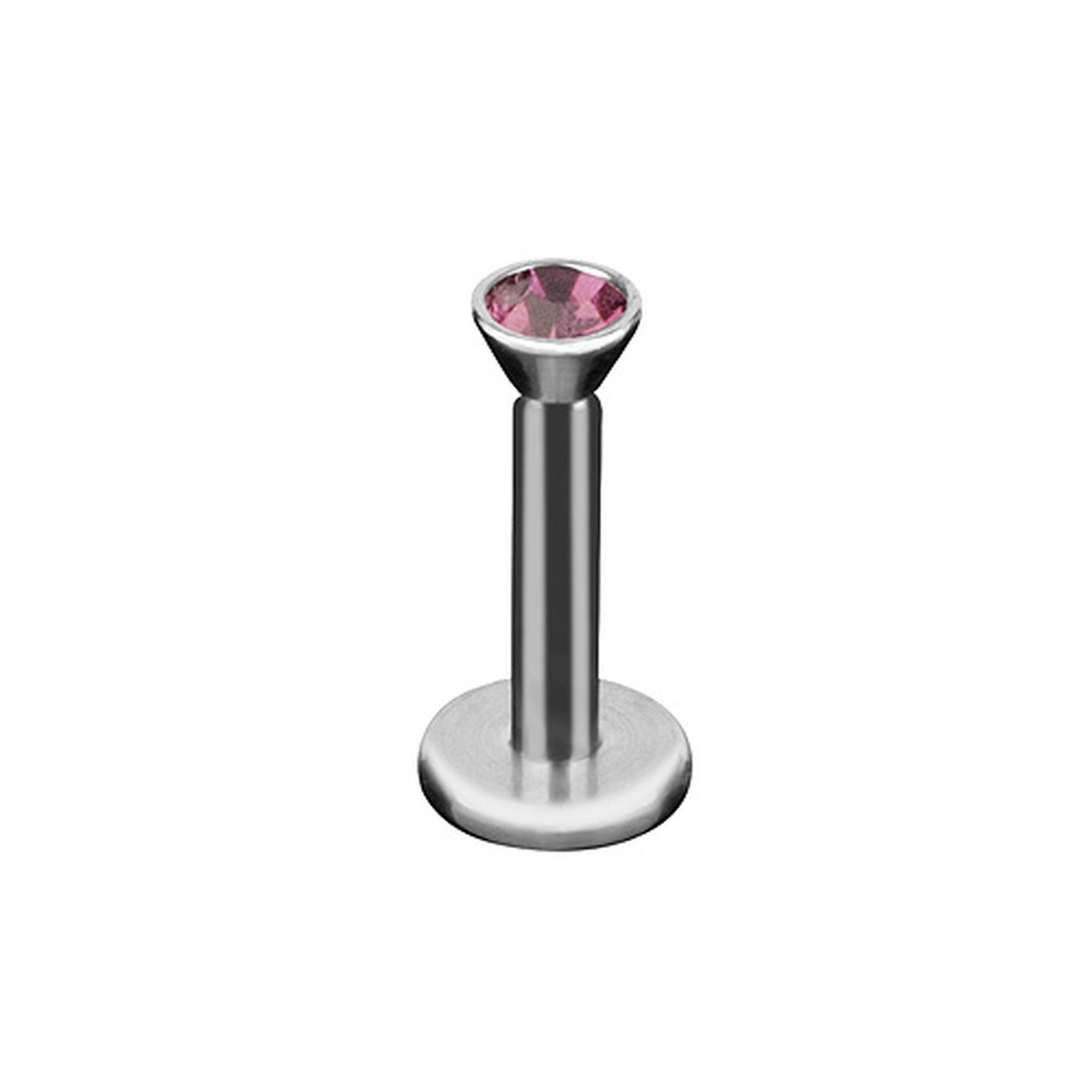 Tragus Labret Stud Innengewinde Taffstyle Piercing Kristall, Stecker Piercing Lippenstecker Flieder Labret Stecker Piercing-Set Schmuck Lippenpiercing