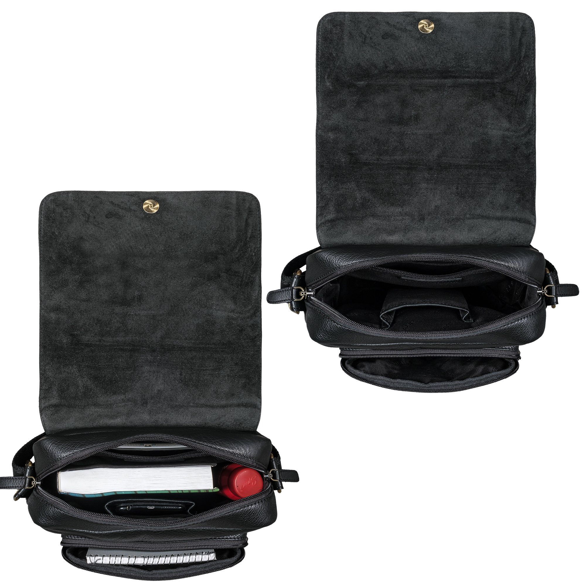 STILORD Schultertasche "Ragnar" Kleine Umhängetasche Herren Leder