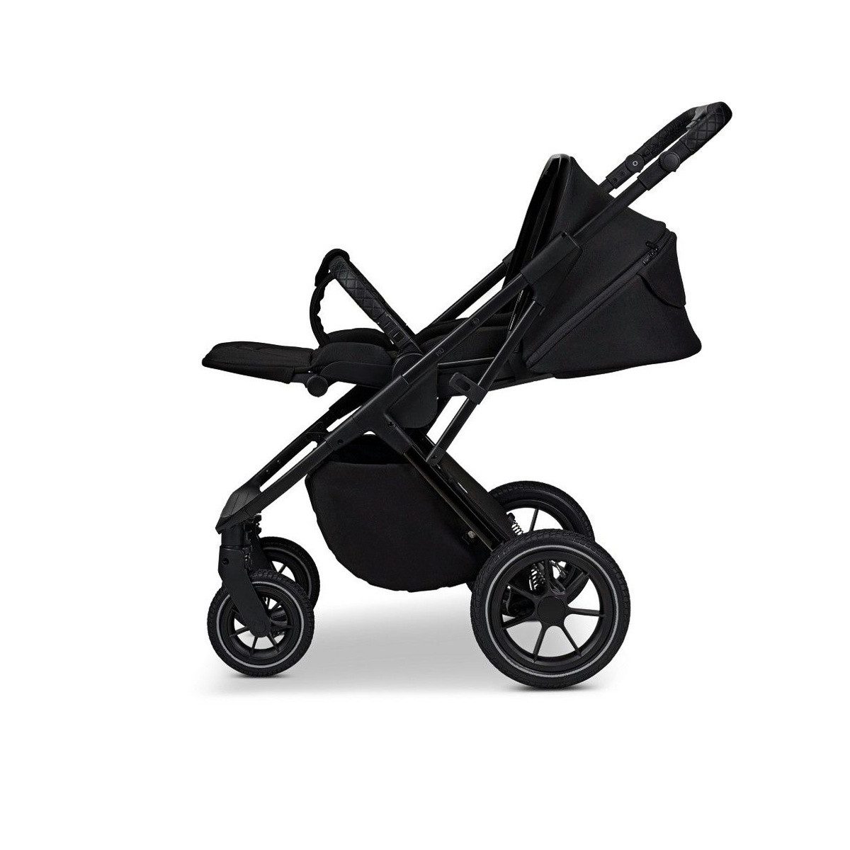 Moon Combi Stroller Moon Piu Onyx Black Collection 25 incl. Adapter