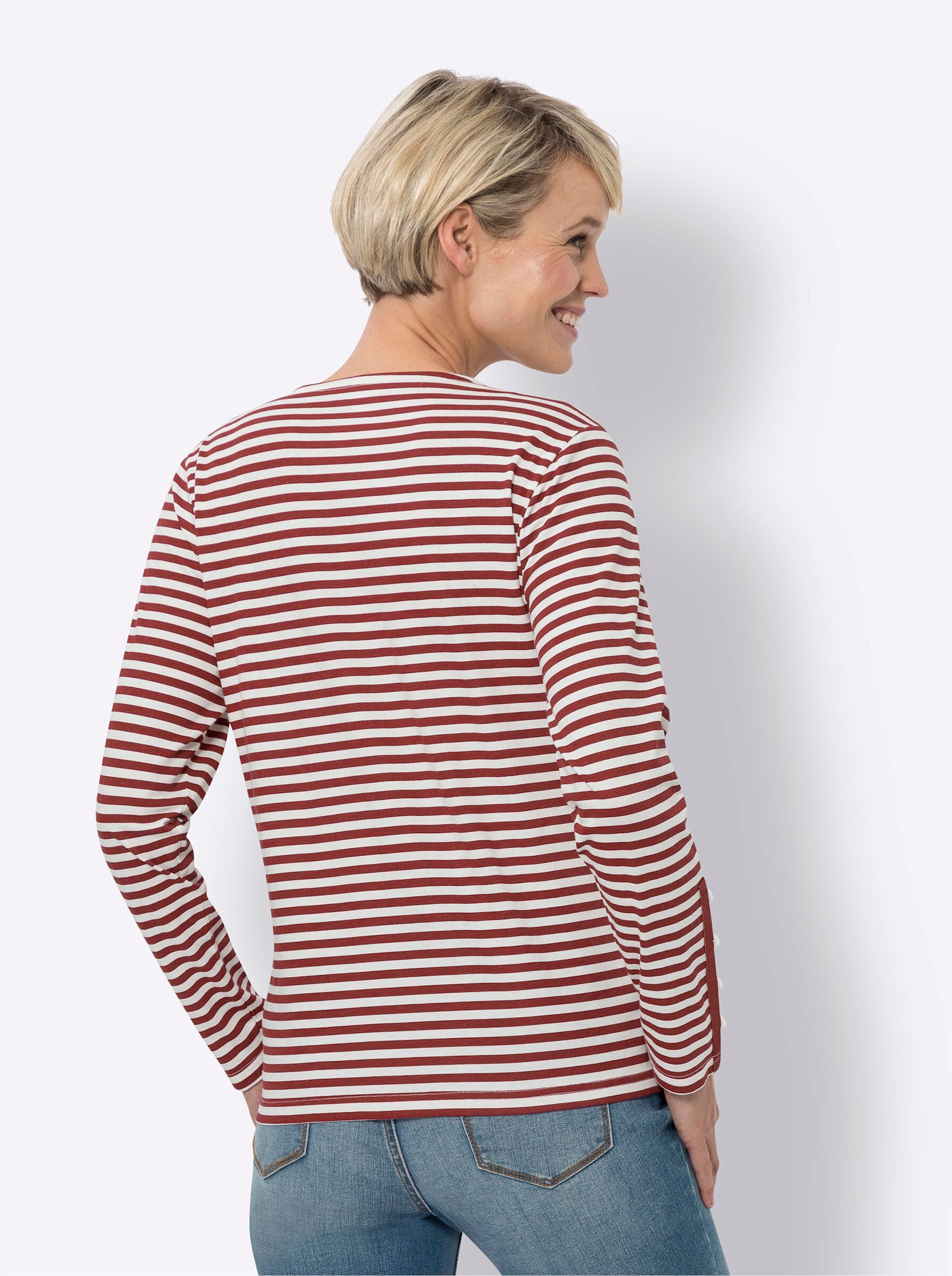 Sieh an! T-Shirt Streifenshirt . günstig online kaufen