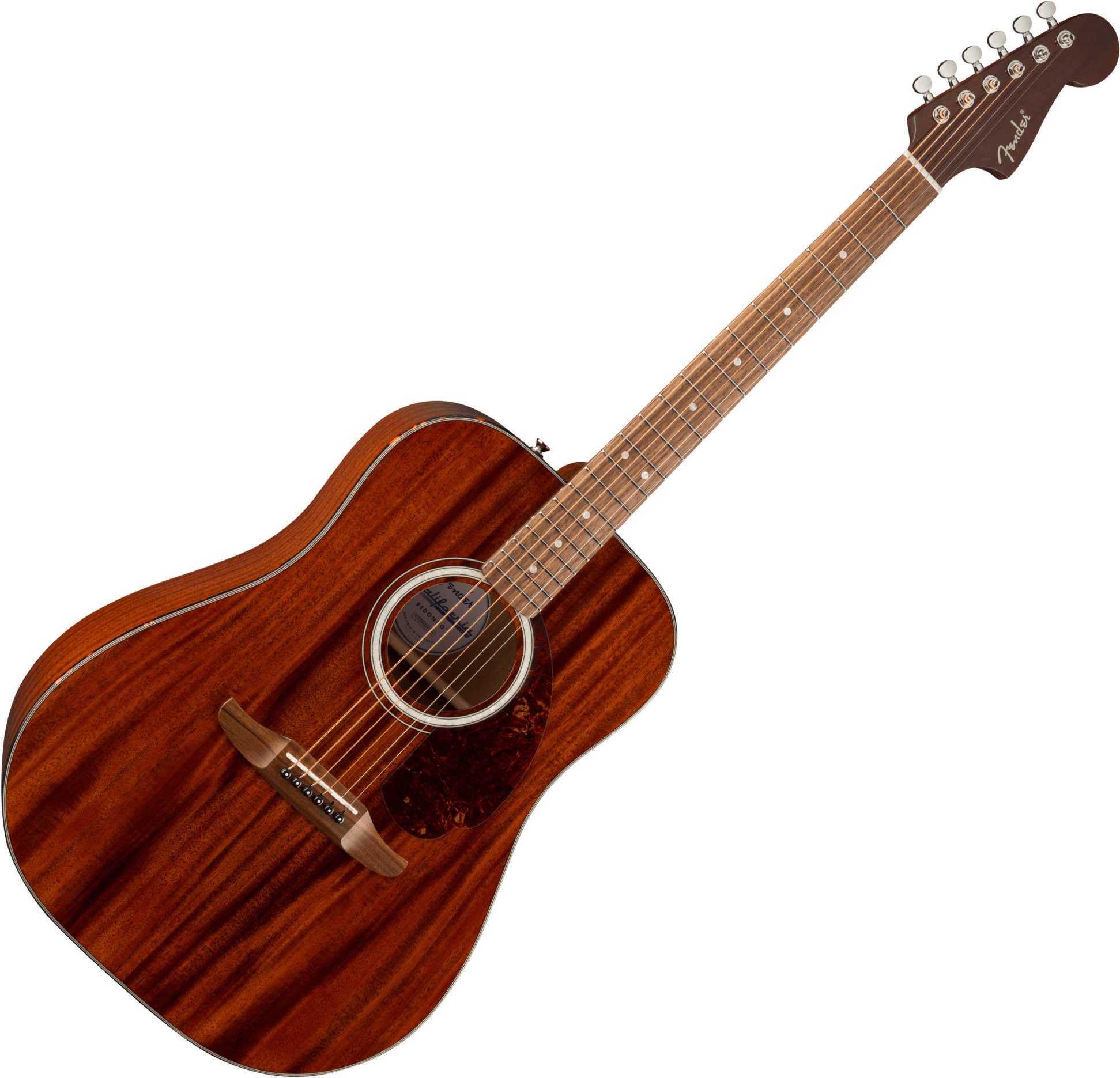 Fender Westerngitarre Fender California Deluxe Redondo Mahagon Natural, Dreadnought, Dreadnought mit massiver Fichten Decke