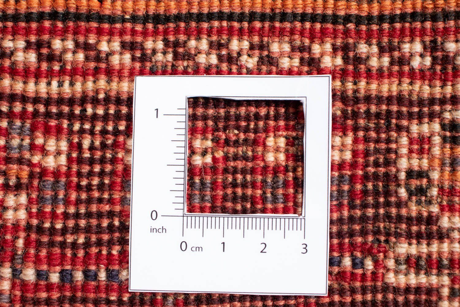 Orientteppich Perser - 10 rechteckig, 210 288 - morgenland, Wohnzimmer, mit mm, cm x - Zertifikat Handgeknüpft, Höhe: Einzelstück Nomadic dunkelrot