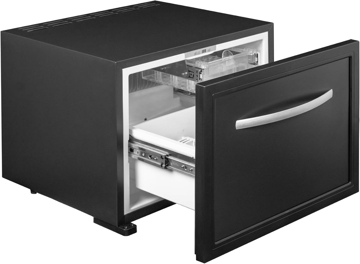 Smad Kühlschrank DSX-50B2E-D, 42 cm hoch, 55 cm breit, Schubladenkühlschrank, Schlafzimmer, Camping