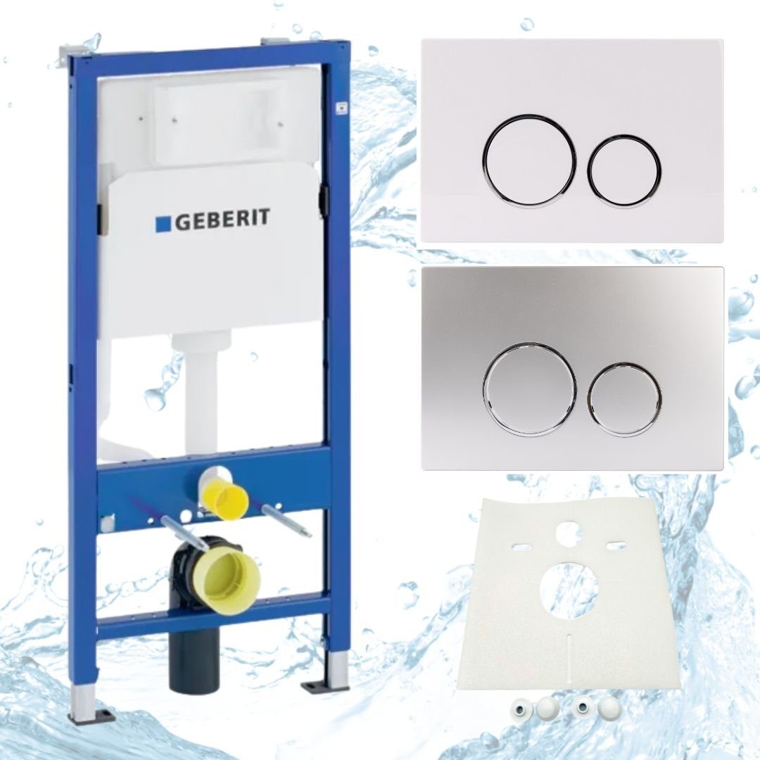 Tiefspül-WC Geberit Duofix Vorwandelement WC Betätigungsplatte