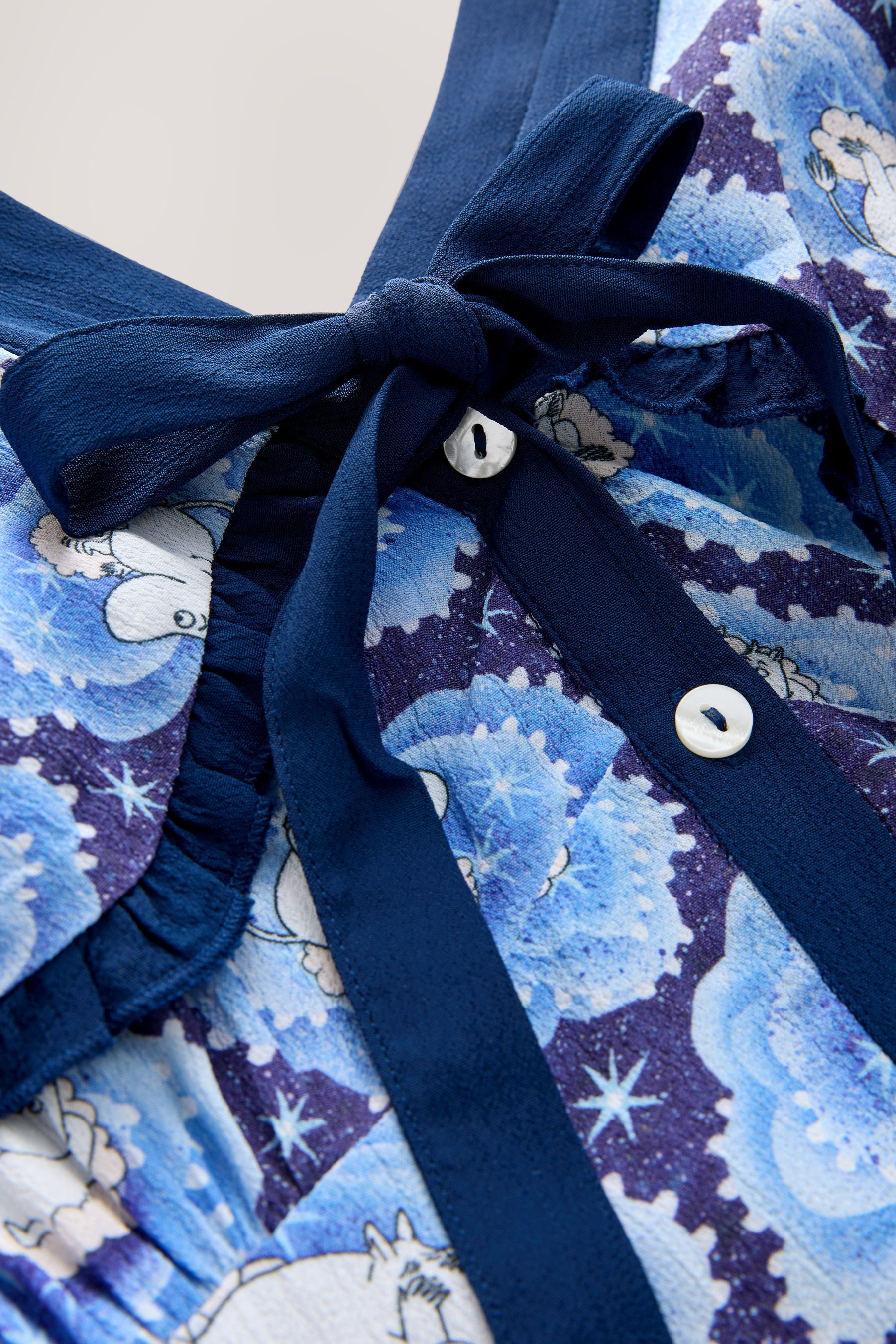 Cath Kidston Maxikleid Cath Kidston Mumins Maxikleid mit Flügelärmeln (1-tlg)